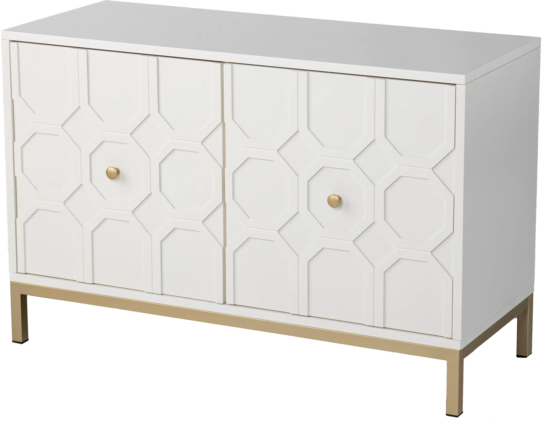 HZ1153005 Gramdlynn White Two-Door Accent Cabinet-1