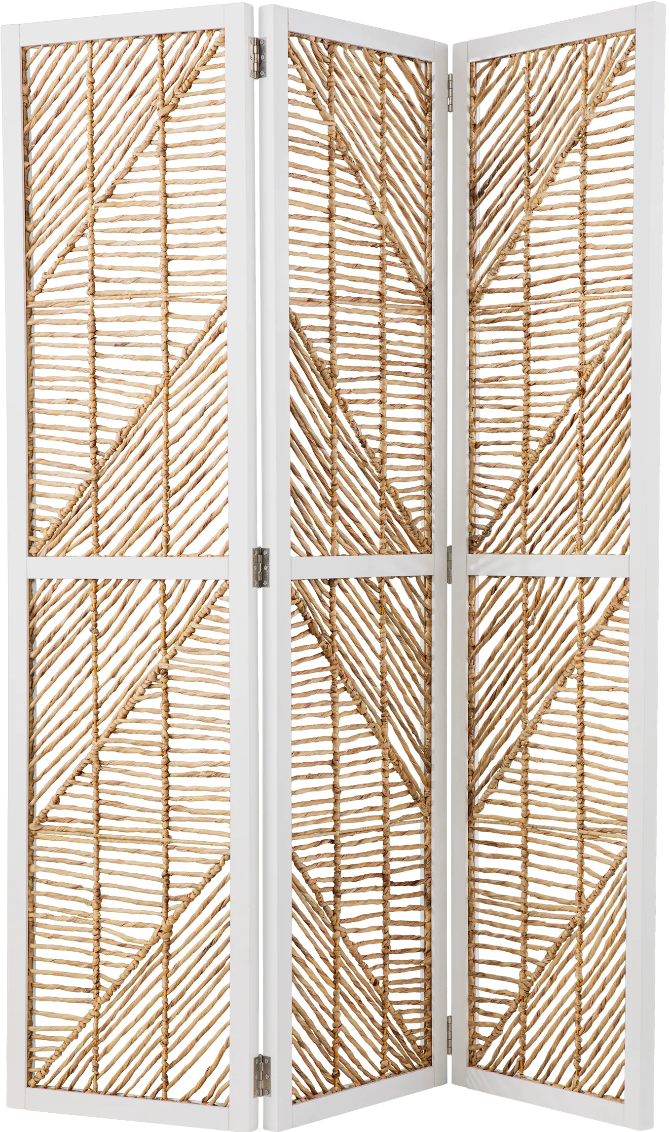 HZ1153466 Quilino Light Brown Woven Room Divider-1