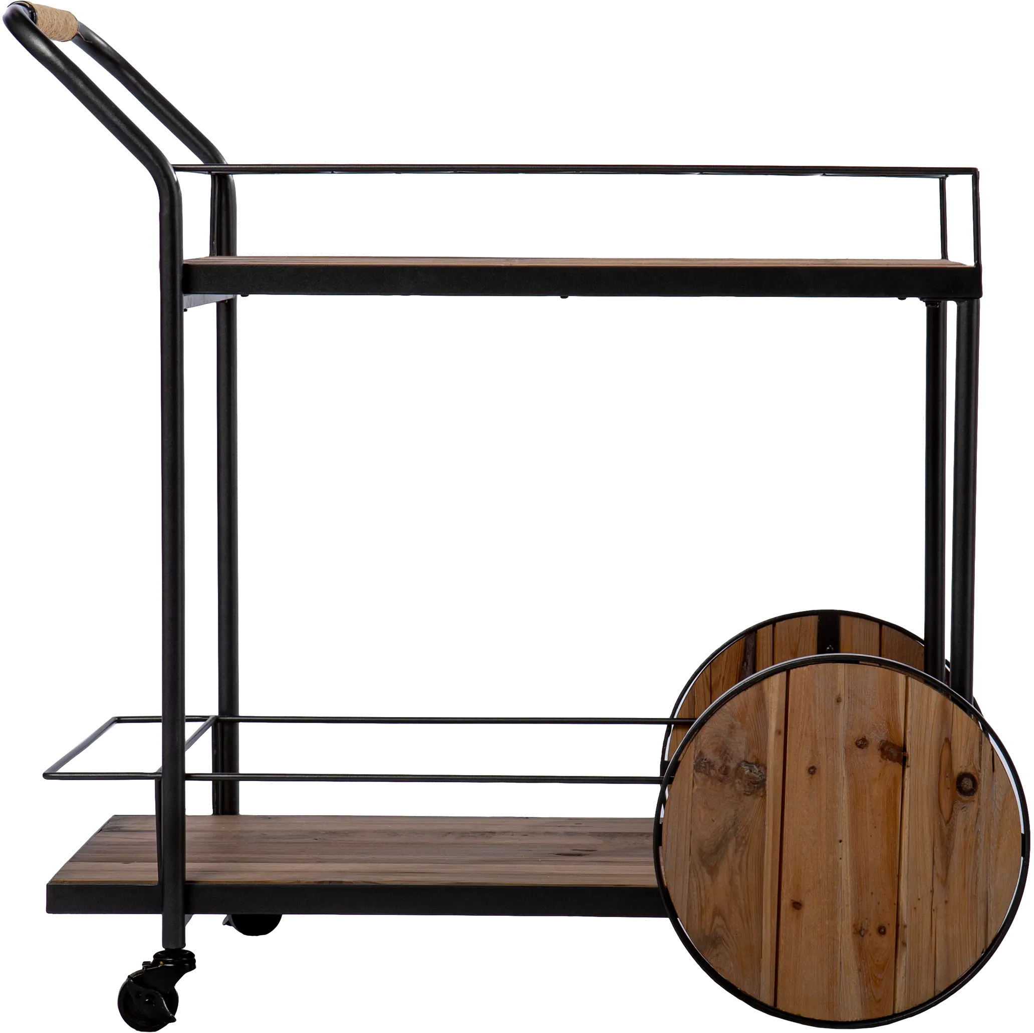 HZ1157540 Pemton Reclaimed Wood Bar Cart-4