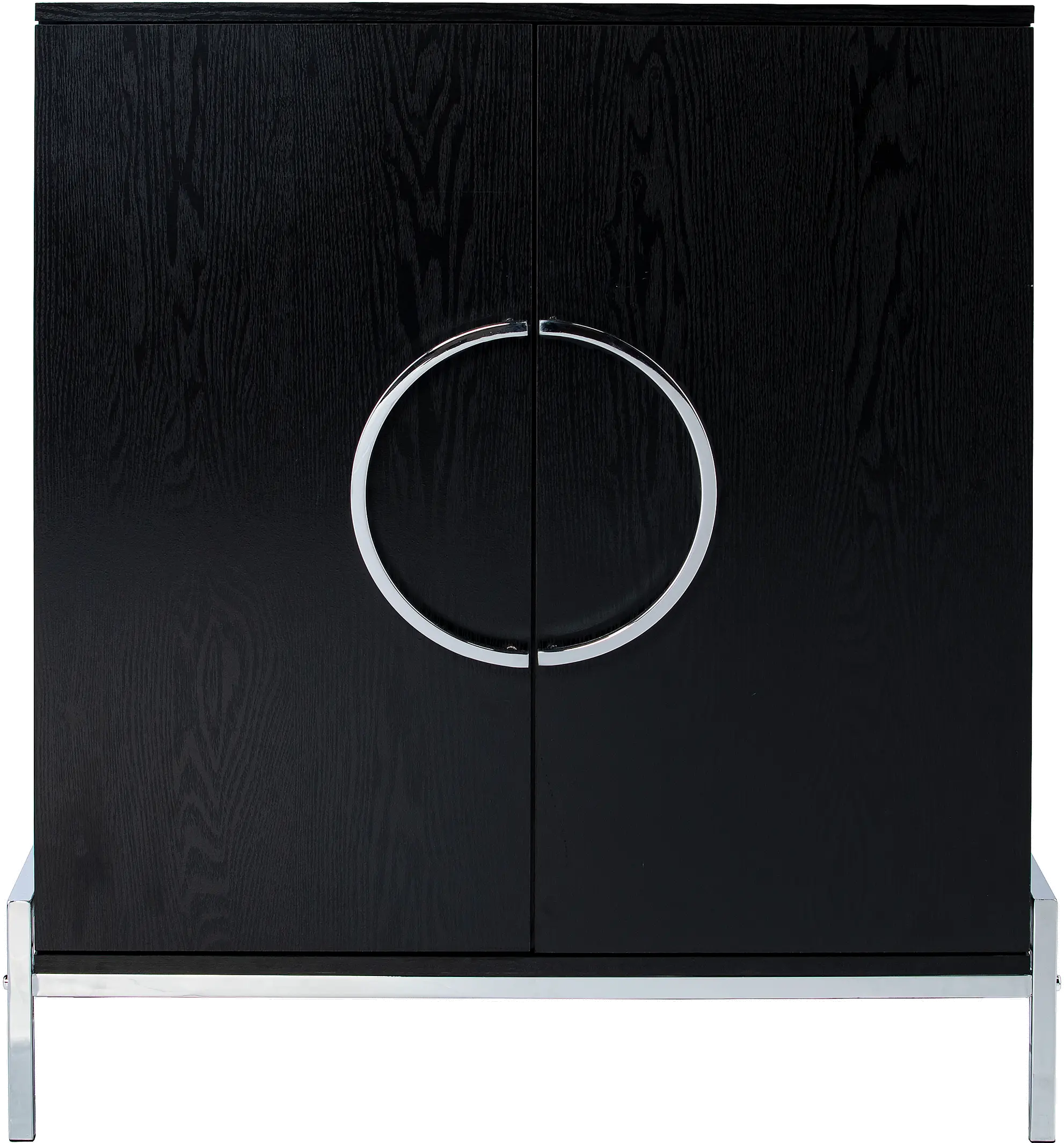HZ1216741 Pierton Black Double-Door Bar Cabinet-1