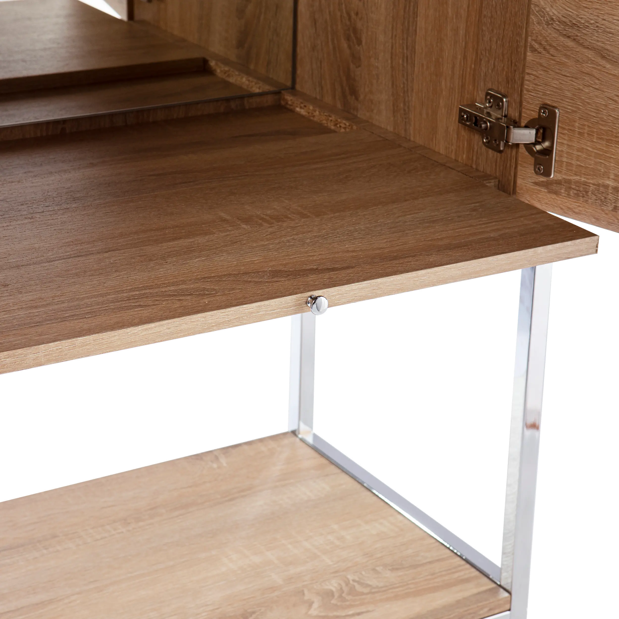 HZ1217541 Northdom Tall Bar Cabinet with Wine Storage-8