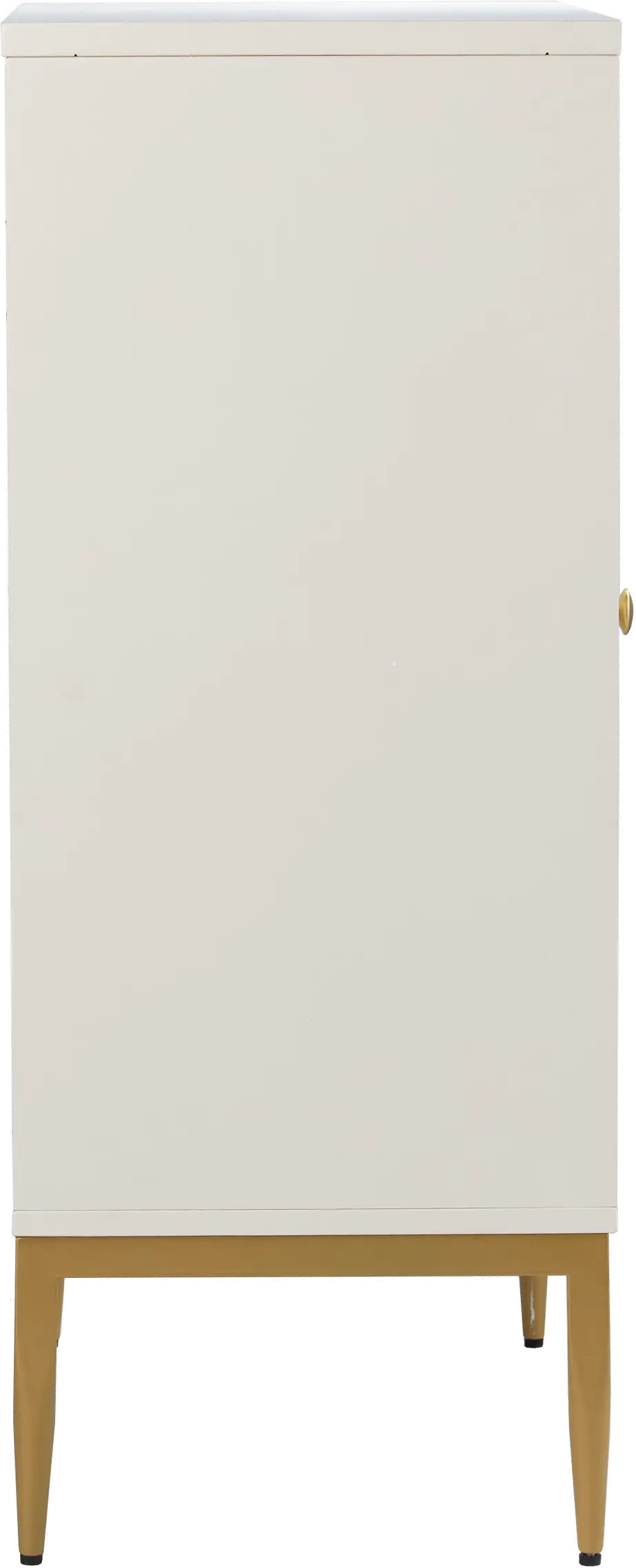 HZ1219541 Marradi White & Gold Accent Cabinet-7