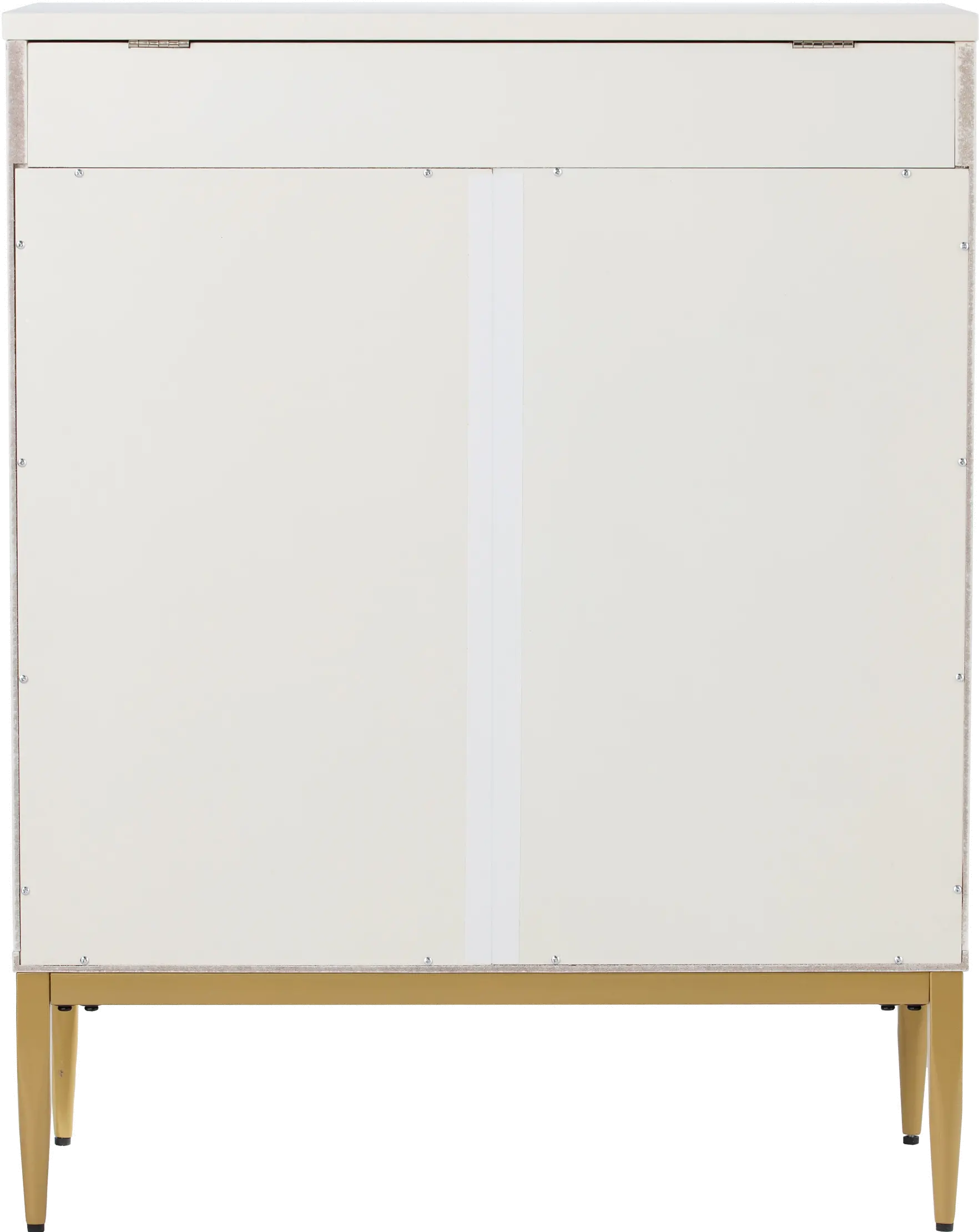 HZ1219541 Marradi White & Gold Accent Cabinet-8