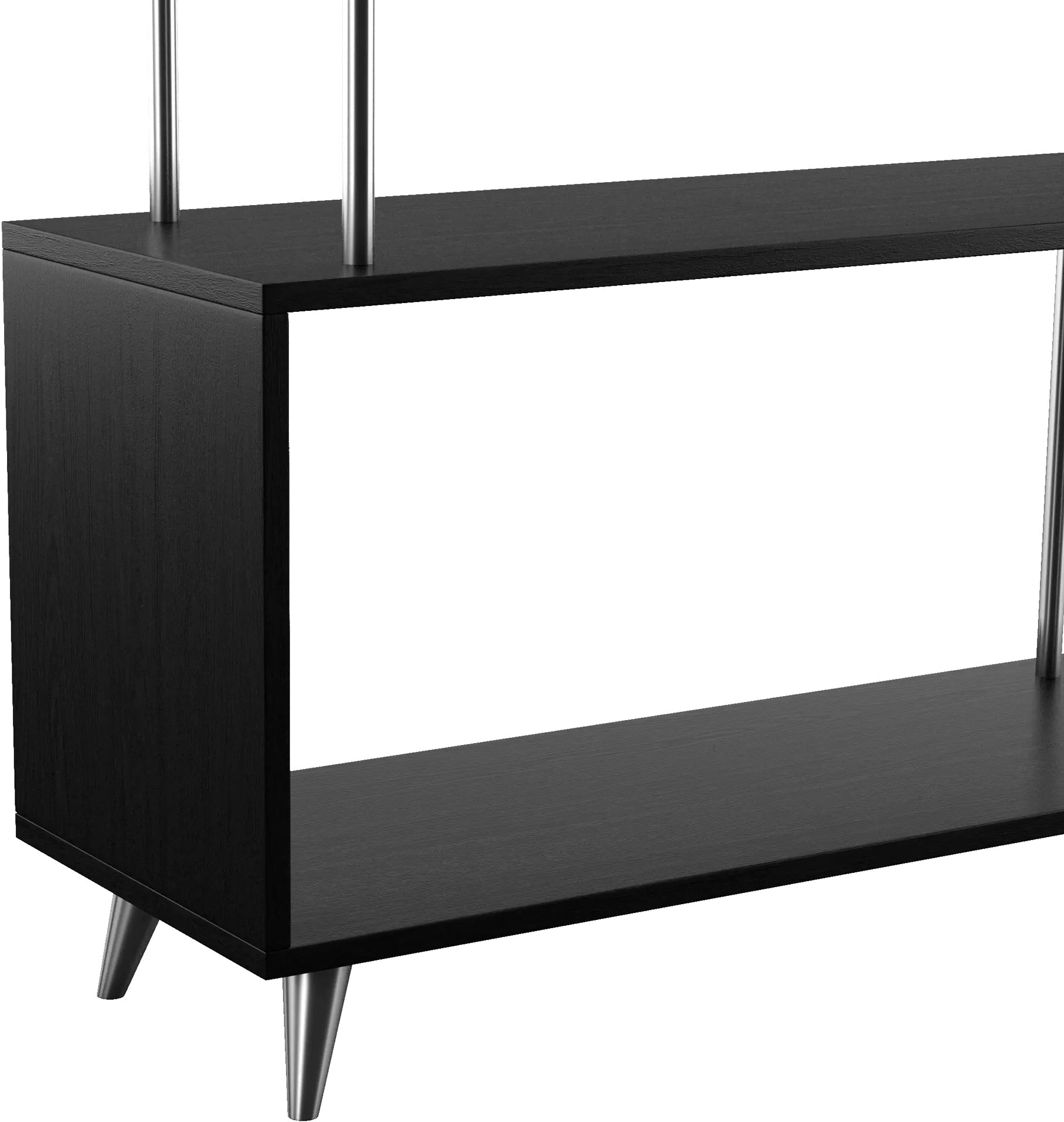 HZ1220038 Beckerman Black Asymmetrical Bookcase-8