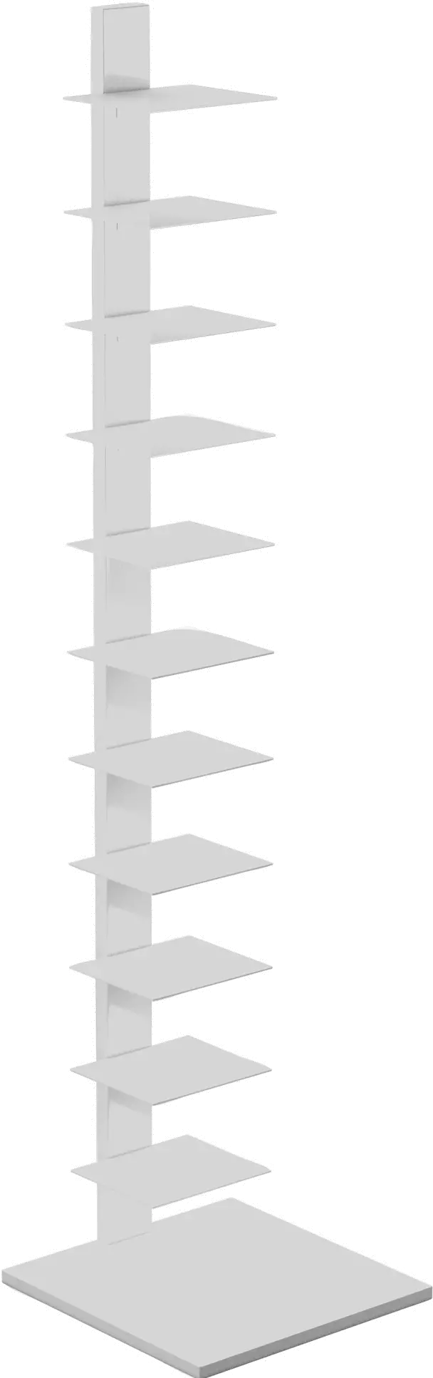 HZ1220412 Stewartby White Spine Tower Bookshelf-1