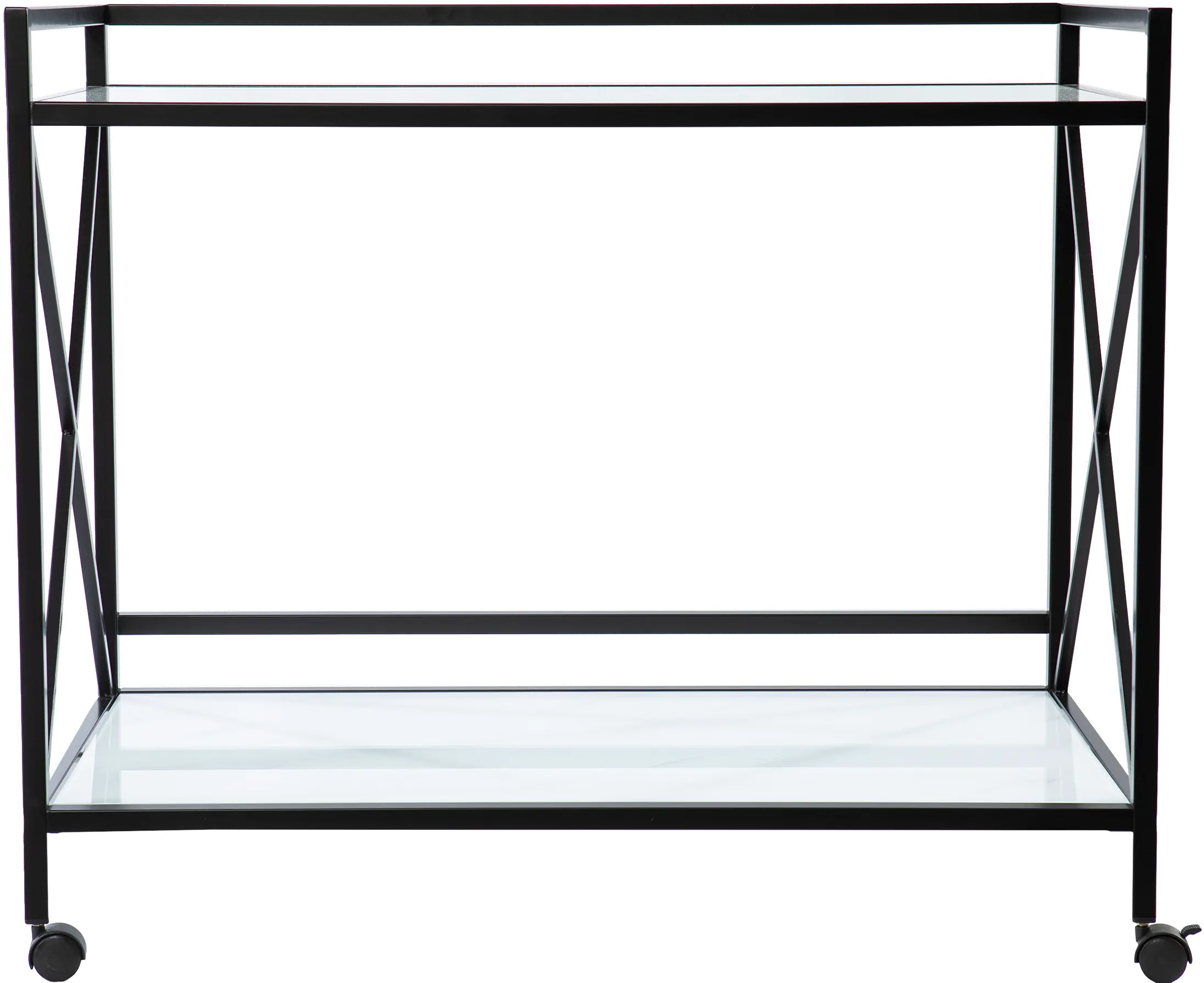 HZ1221440 Maxton Black & White Bar Cart-1
