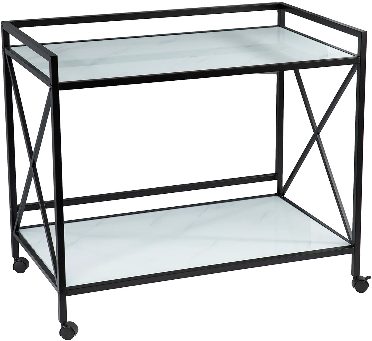 HZ1221440 Maxton Black & White Bar Cart-5