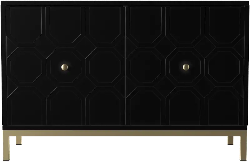 Gramdlynn Black Two-Door Accent Cabinet