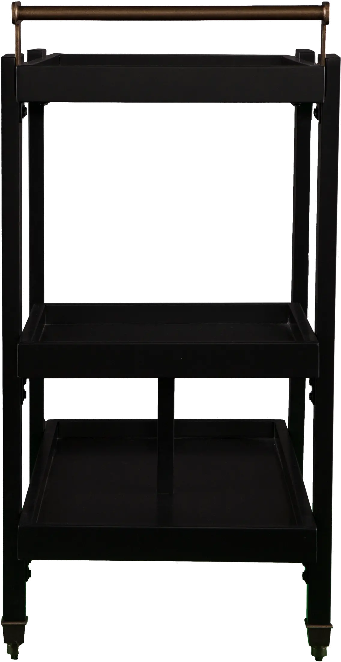 HZ2030 Holly & Martin Zhori Black Midcentury Modern Bar Cart-5