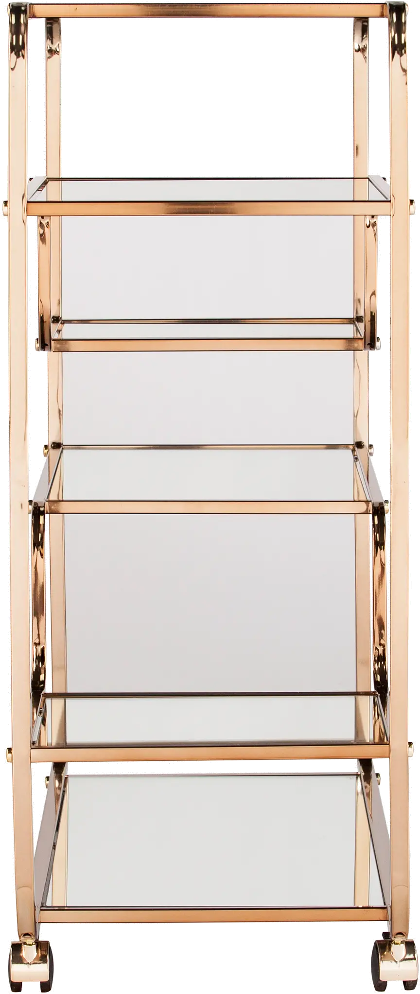 HZ2056 Maylynn Art Deco Champagne Mirrored Bar Cart-5