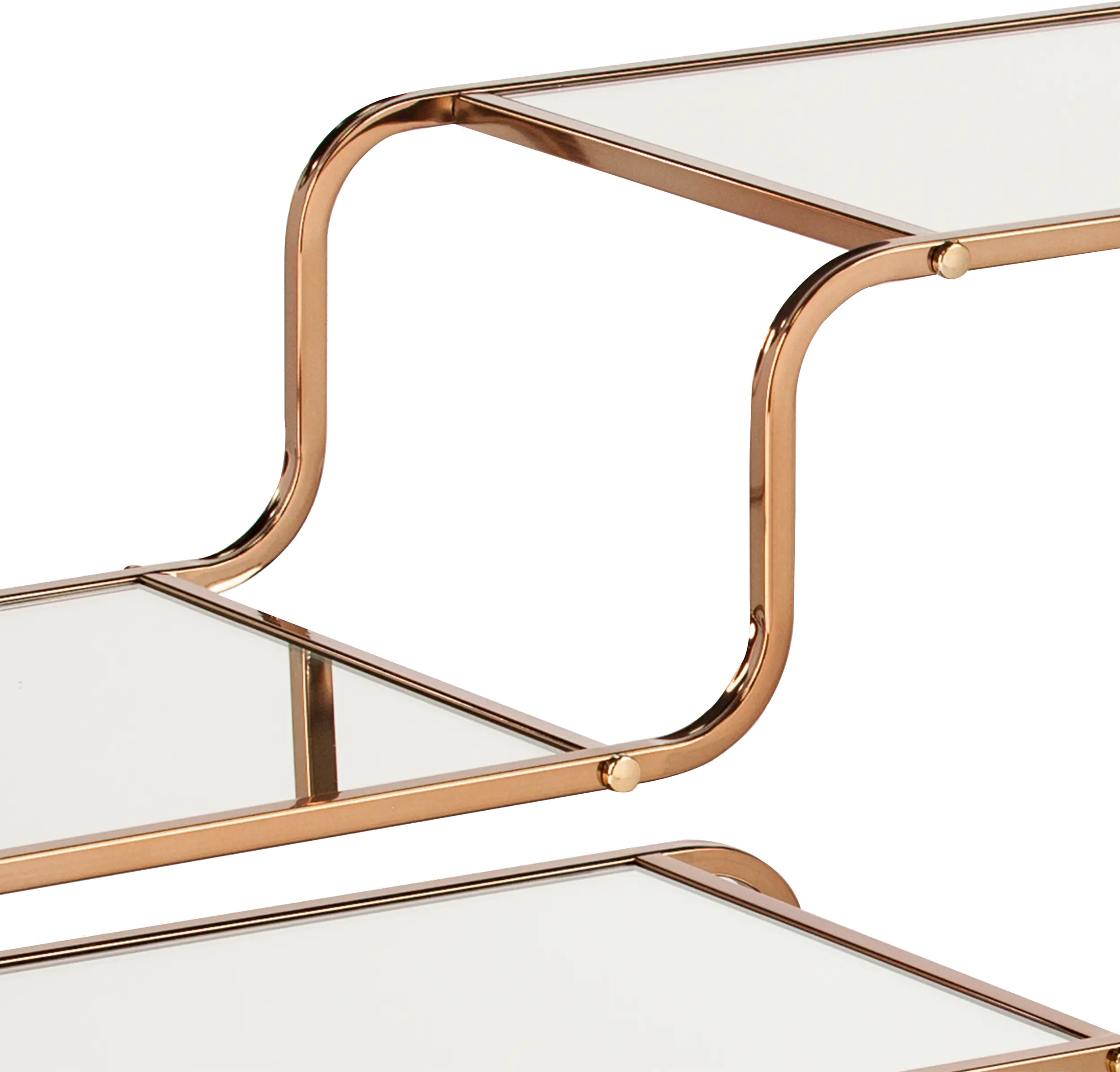 HZ2056 Maylynn Art Deco Champagne Mirrored Bar Cart-8