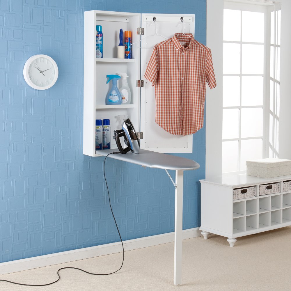 Rowden Off-White Wall Mount Ironing Center
