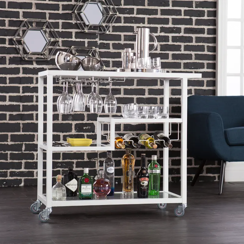 Holly & Martin Zephs White Bar Cart