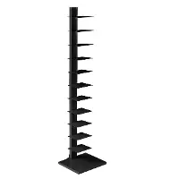 HZ9493 Stewartby Black Spine Tower Bookshelf