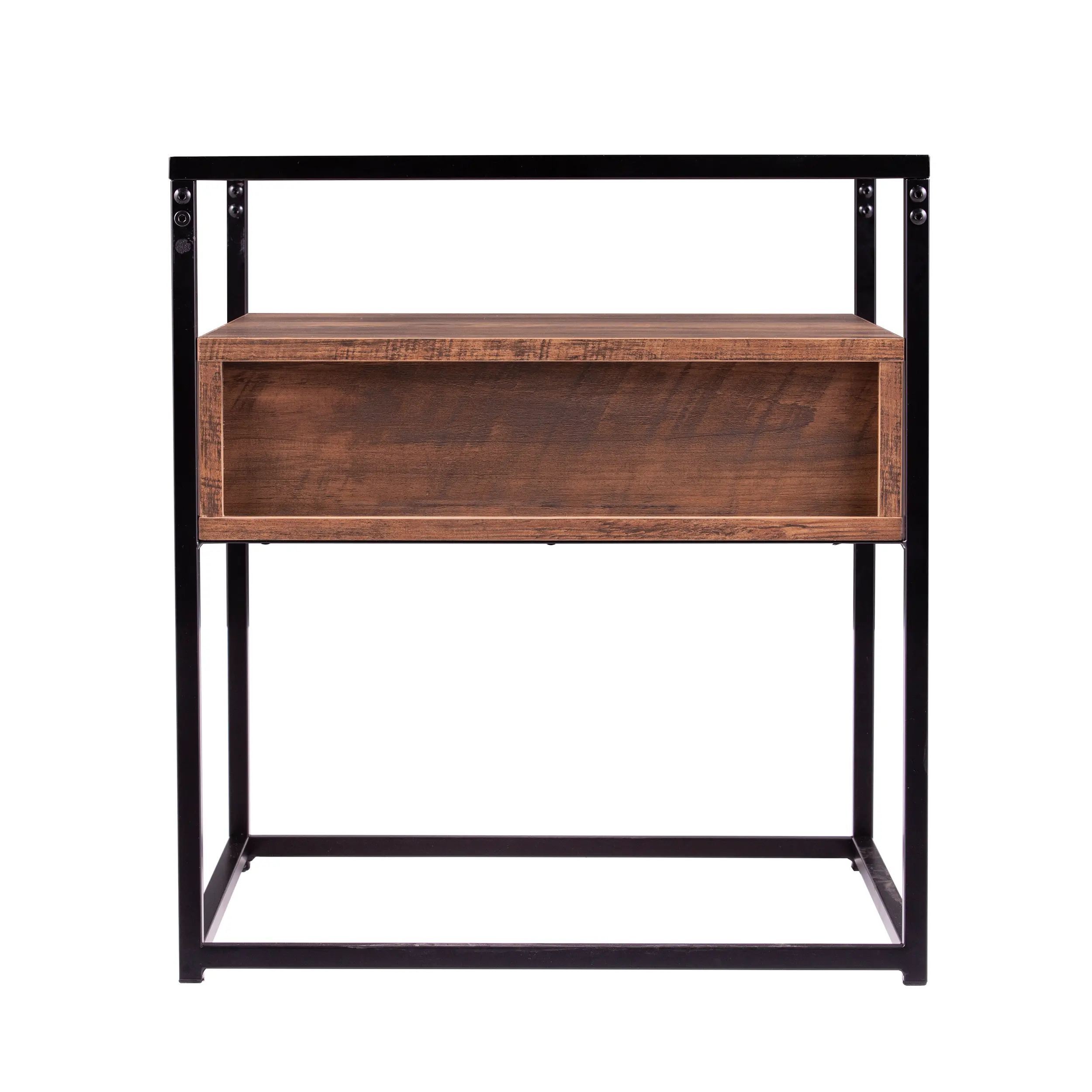 OC1014106 Olivern Glass-Top Industrial End Table-4