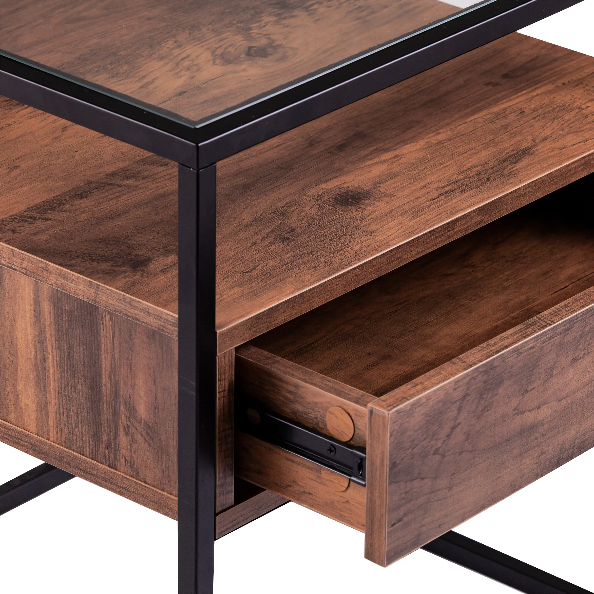 OC1014106 Olivern Glass-Top Industrial End Table-6