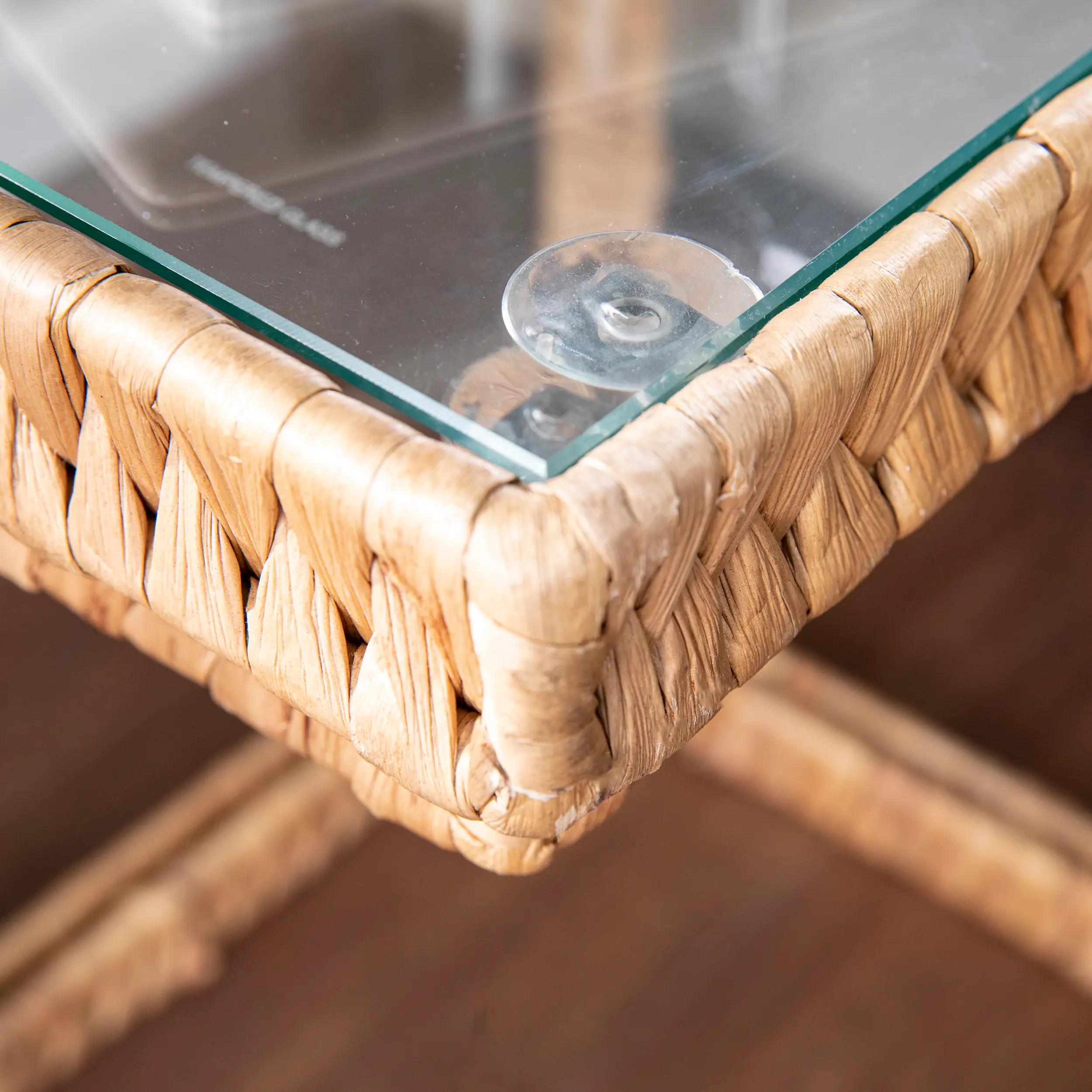 OC1084606 Ismaya Water Hyacinth & Glass C Tables – Set of 2-3