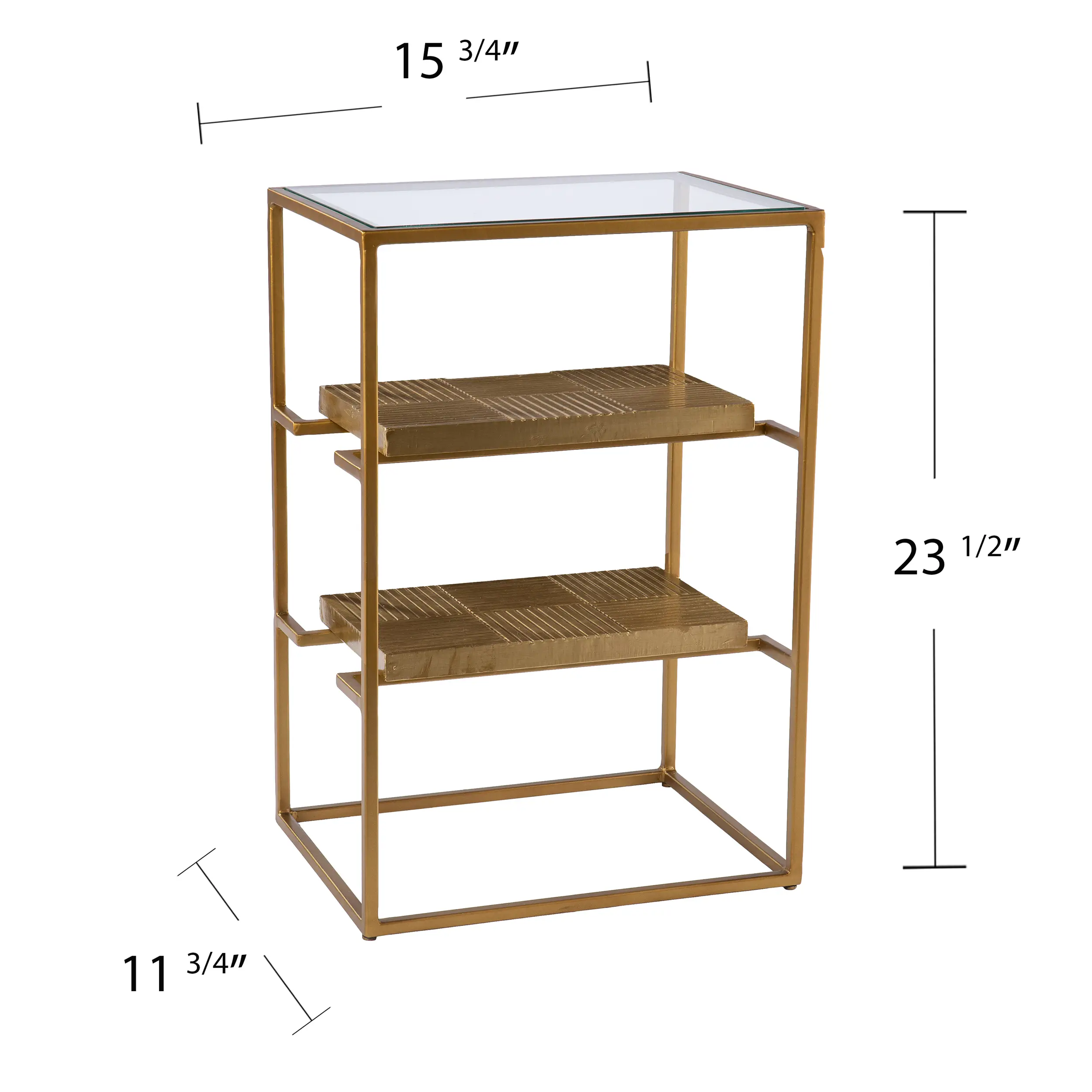 OC1098206 Penketh Gold End Table with Glass-Top-4