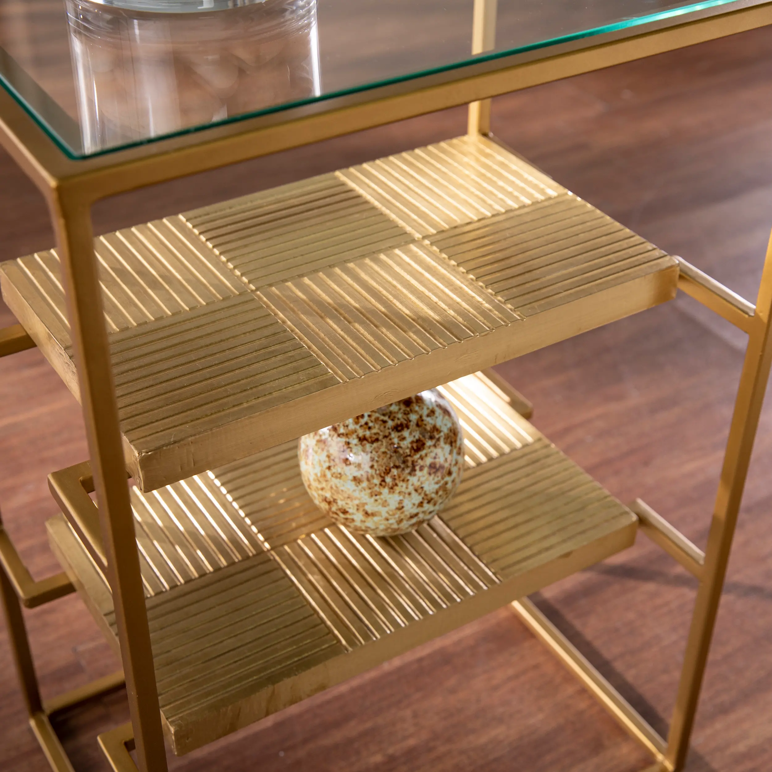 OC1098206 Penketh Gold End Table with Glass-Top-7