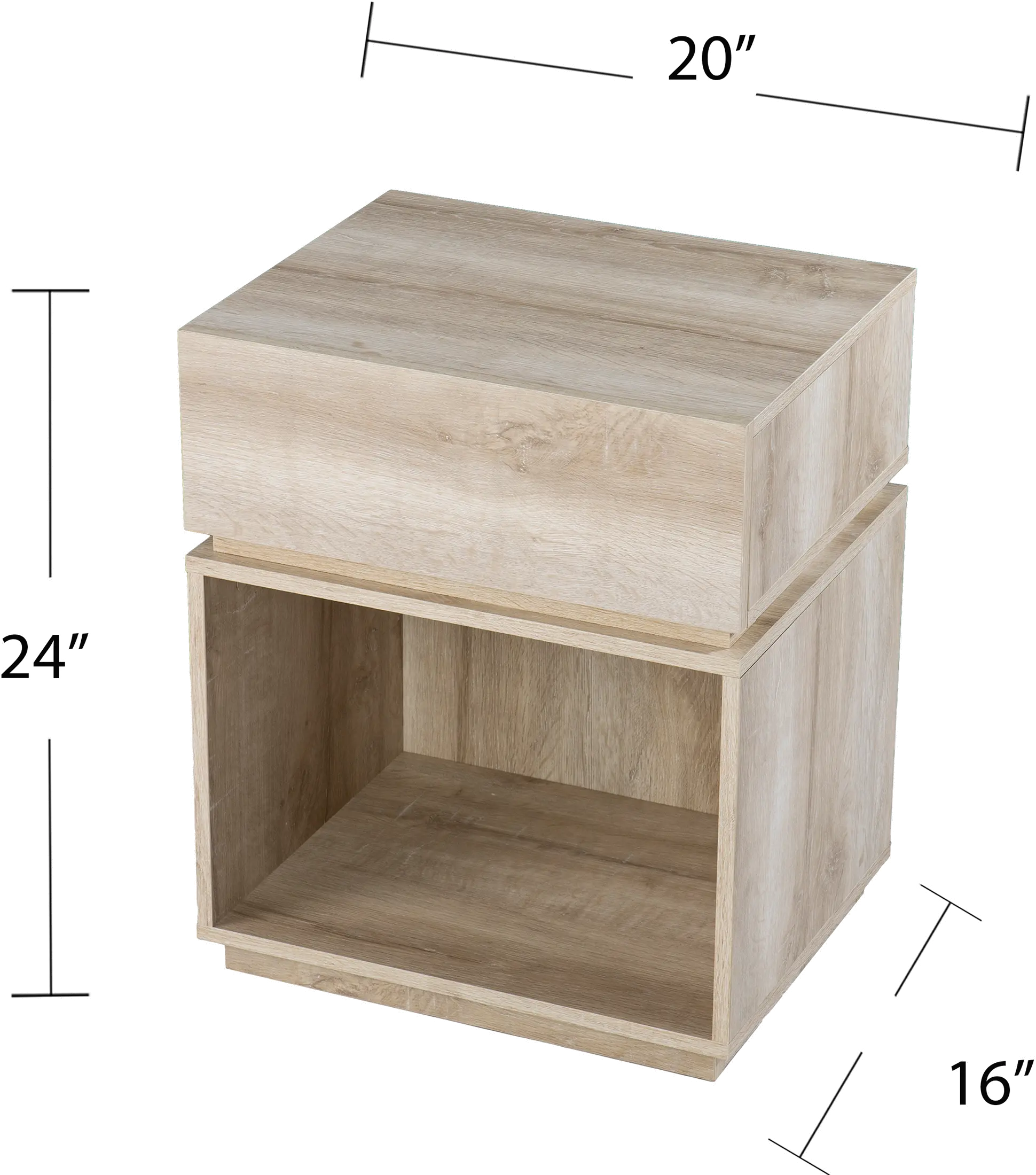 OC1106906 Mortayne Whitewash End Table with Charging Station-6