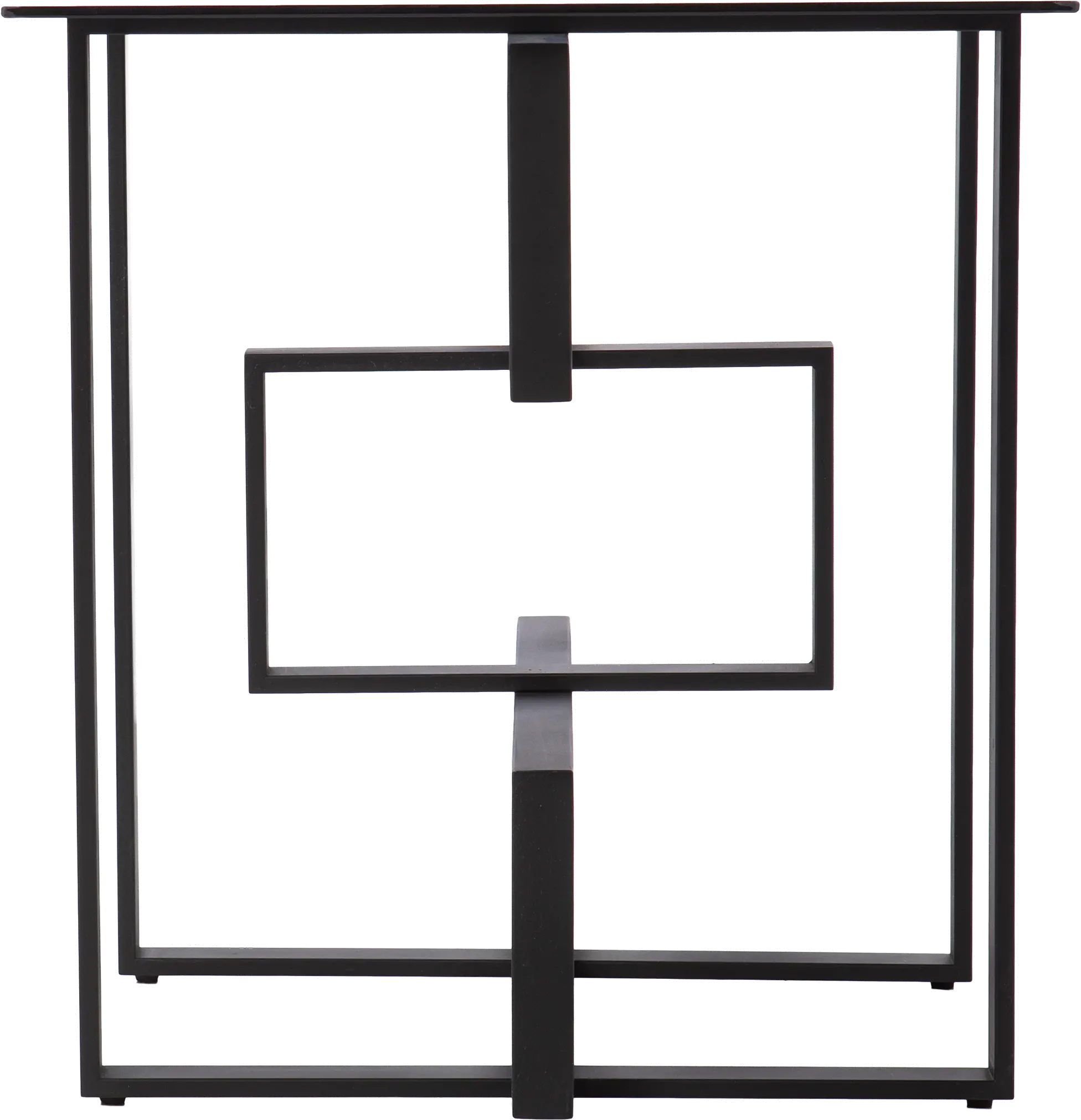 OC1139506 Clanlin Black Glass-Top Accent Table-4
