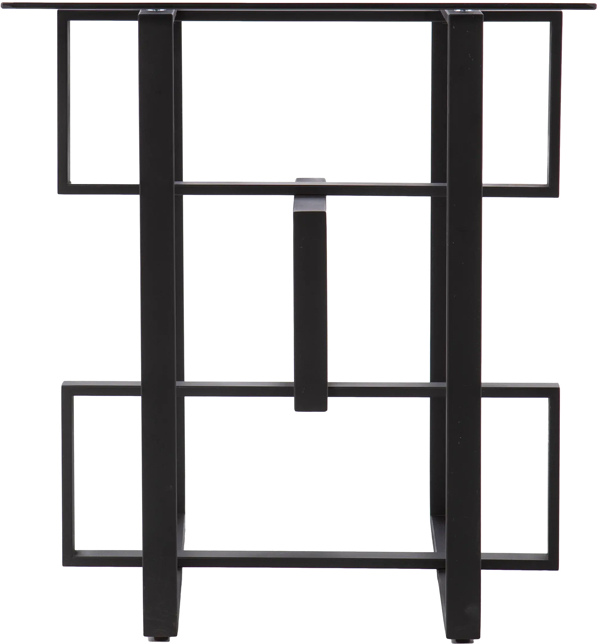 OC1139506 Clanlin Black Glass-Top Accent Table-5