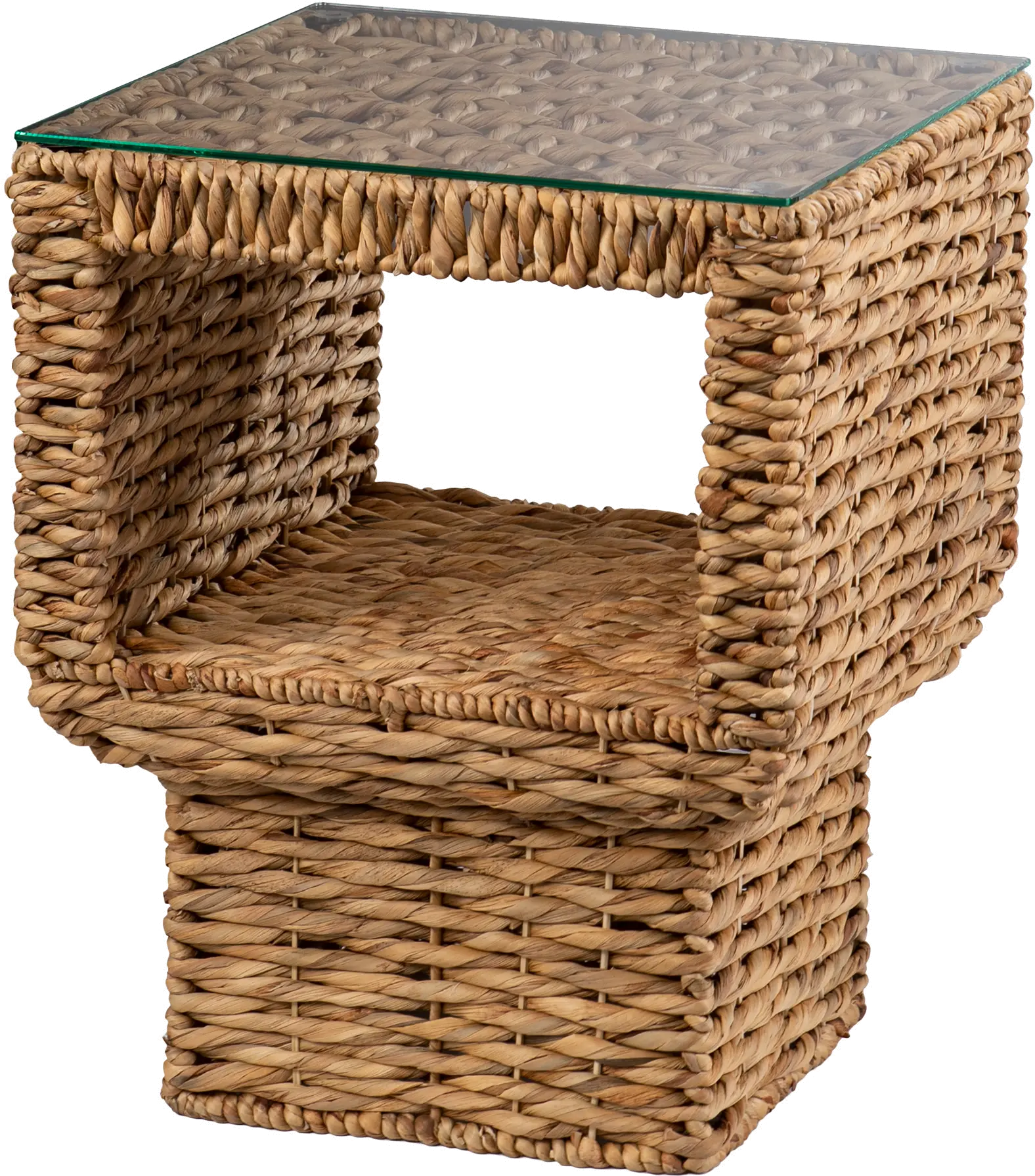 OC1157706 Pallston Water Hyacinth Square Accent Table-4