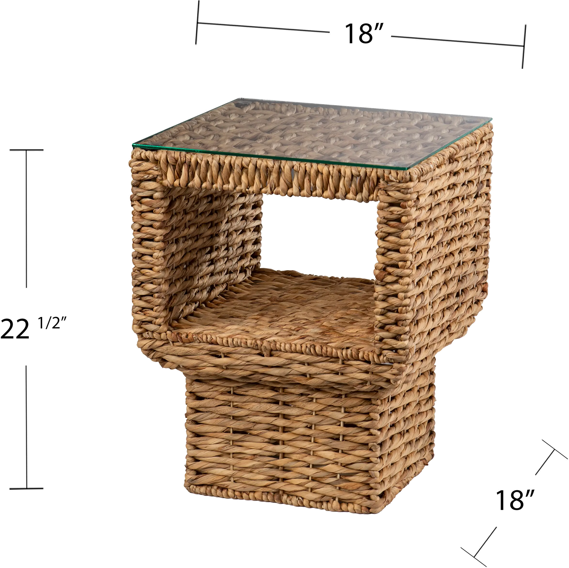 OC1157706 Pallston Water Hyacinth Square Accent Table-6