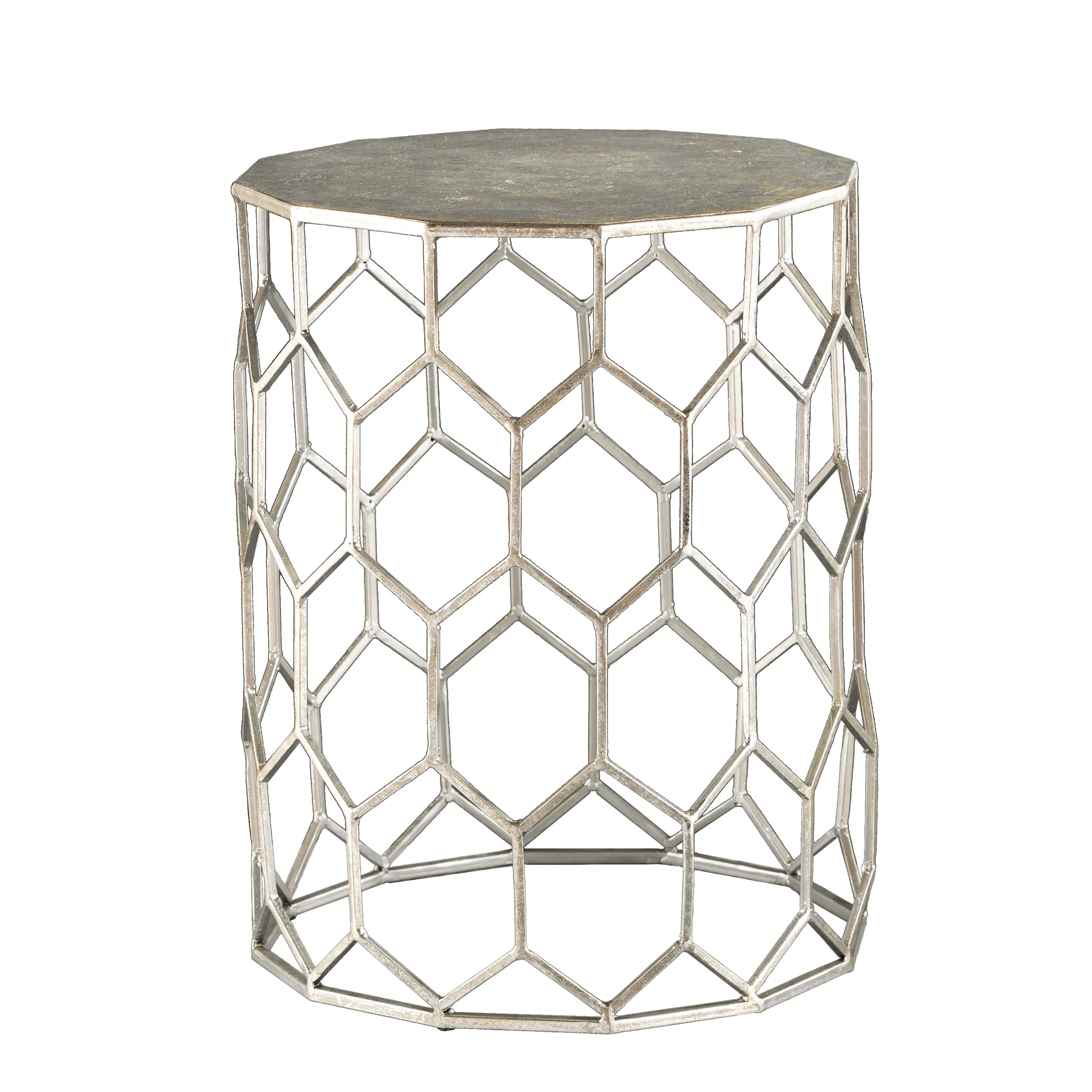 OC1504 Clarissa Silver Metal Accent Table-1