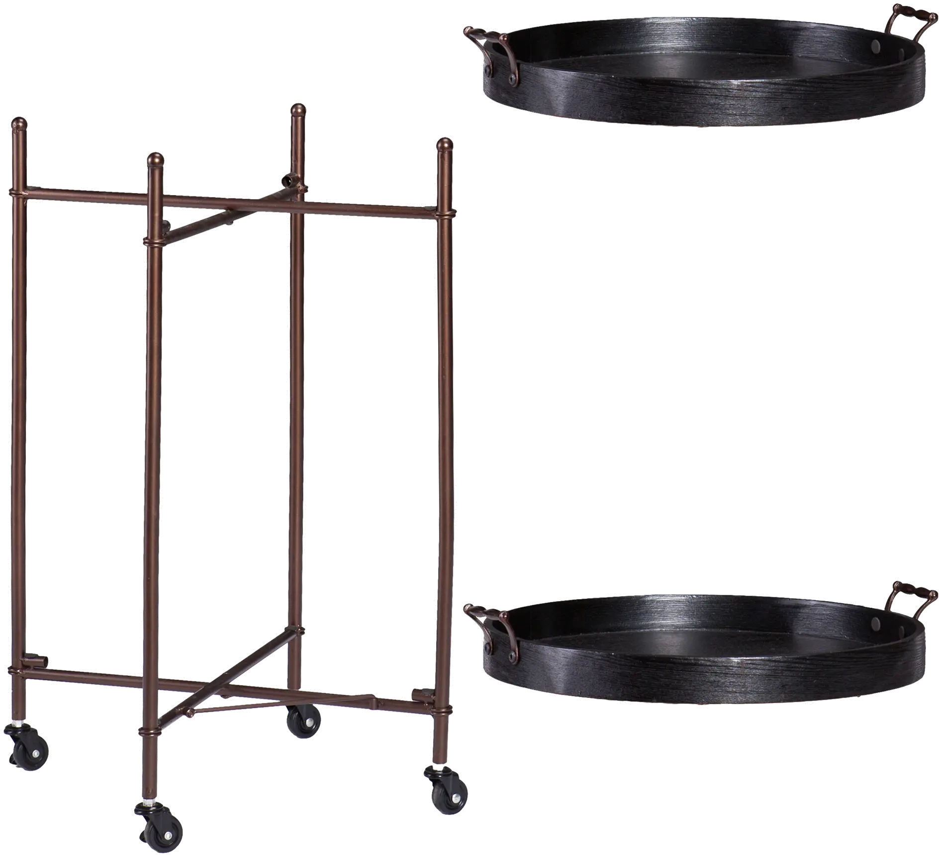 OC2087 Alfred Two-Tier Round Butler Table-5
