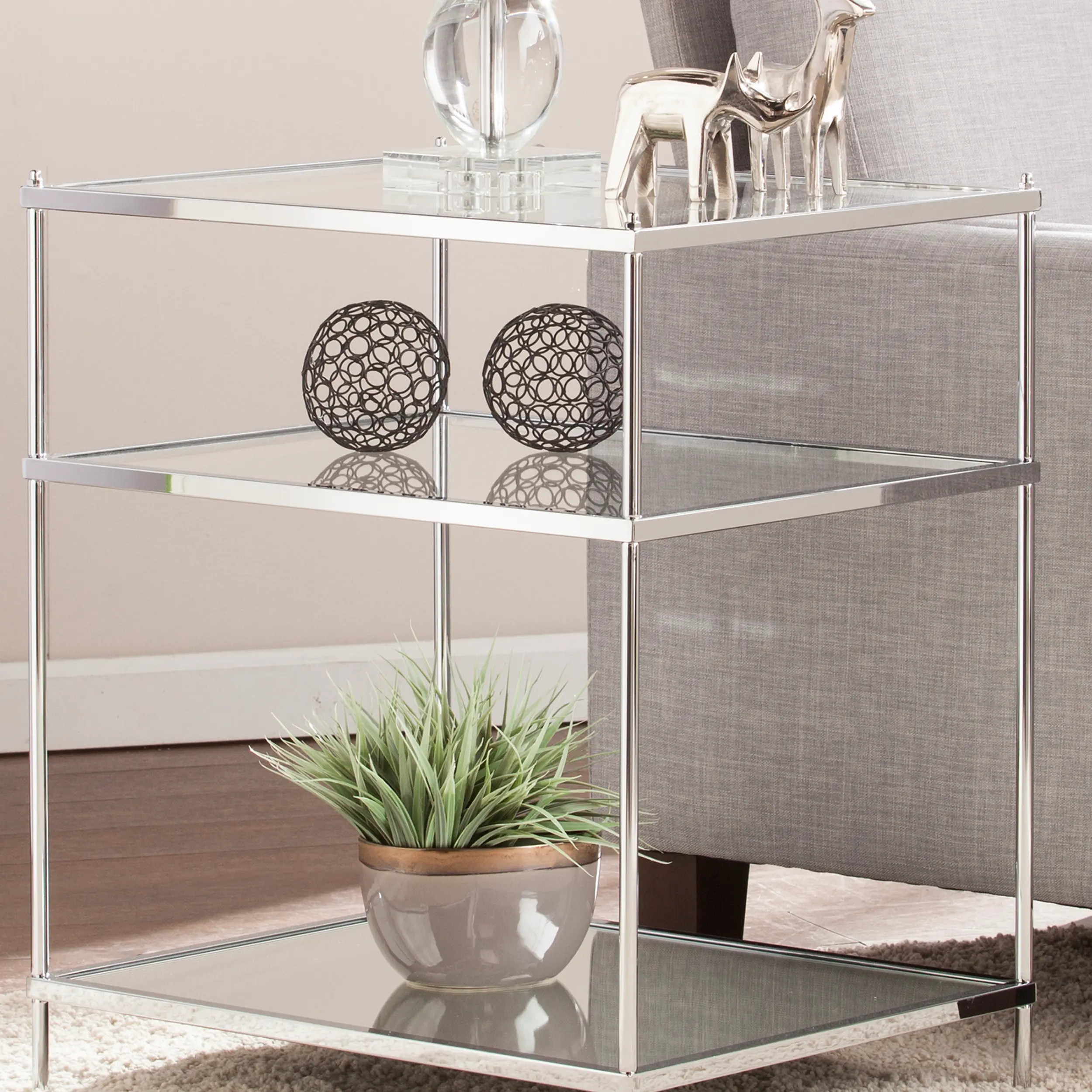 OC5204 Knox Chrome Mirrored Side Table-3