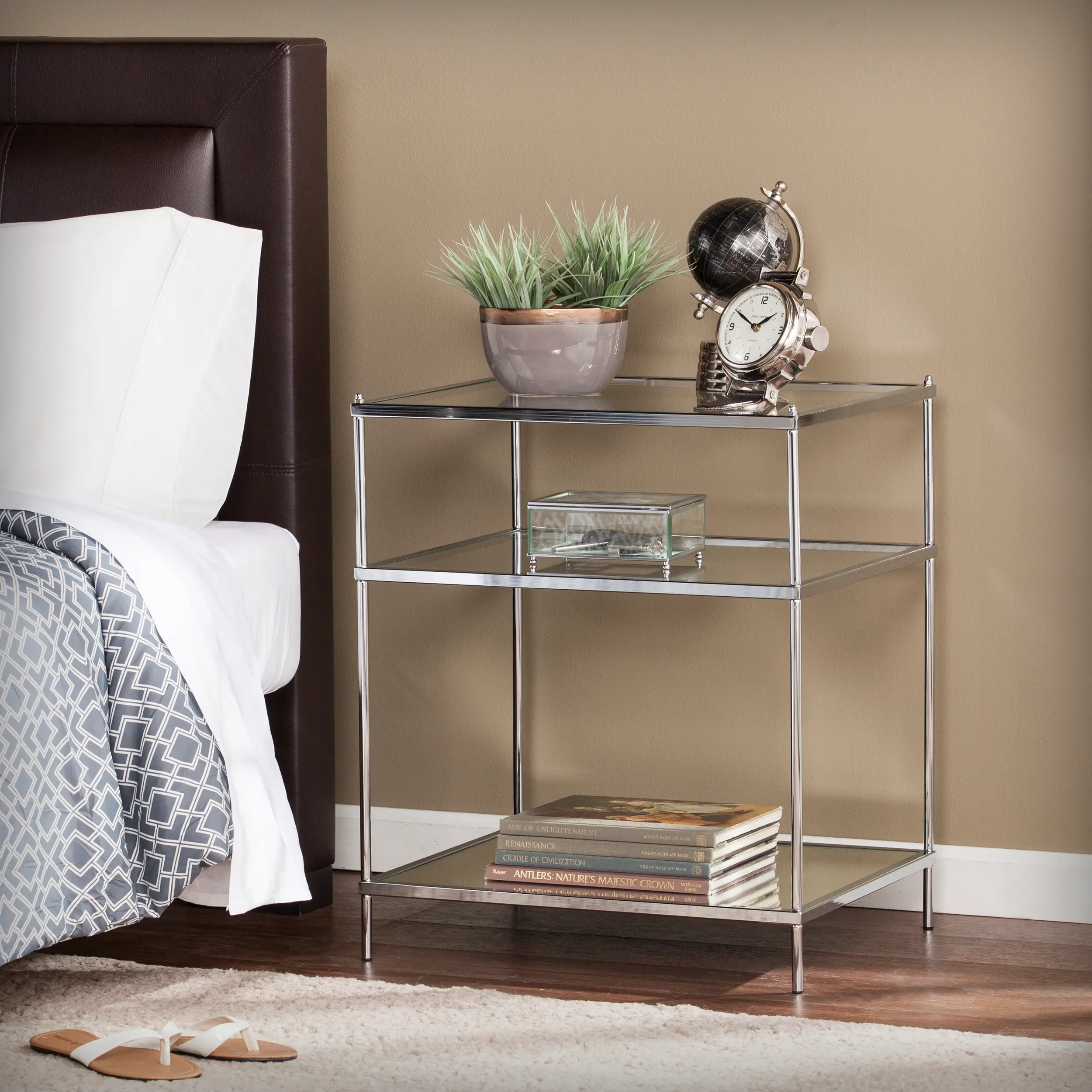 OC5204 Knox Chrome Mirrored Side Table-4