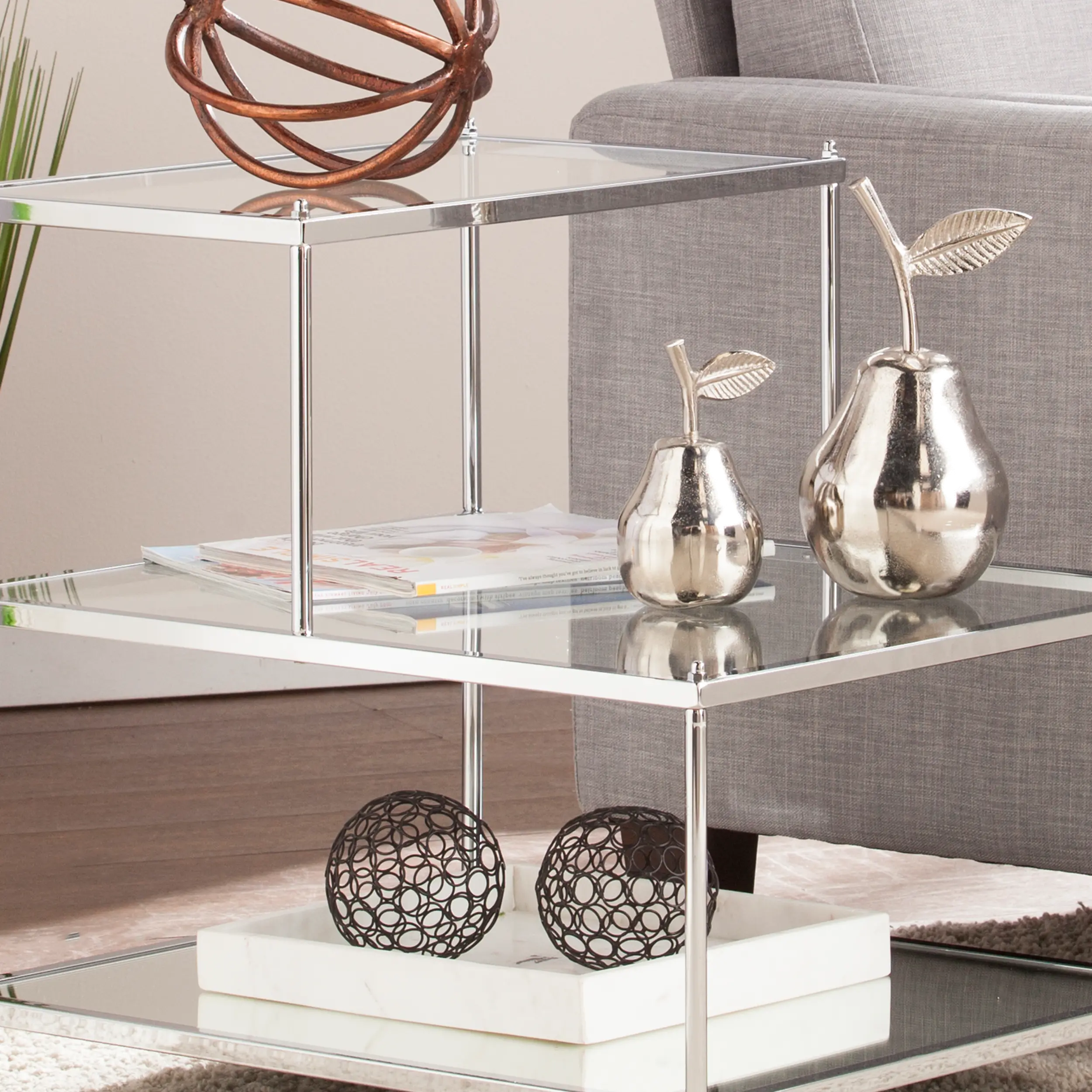 OC5205 Knox Chrome Mirrored Accent Table-3