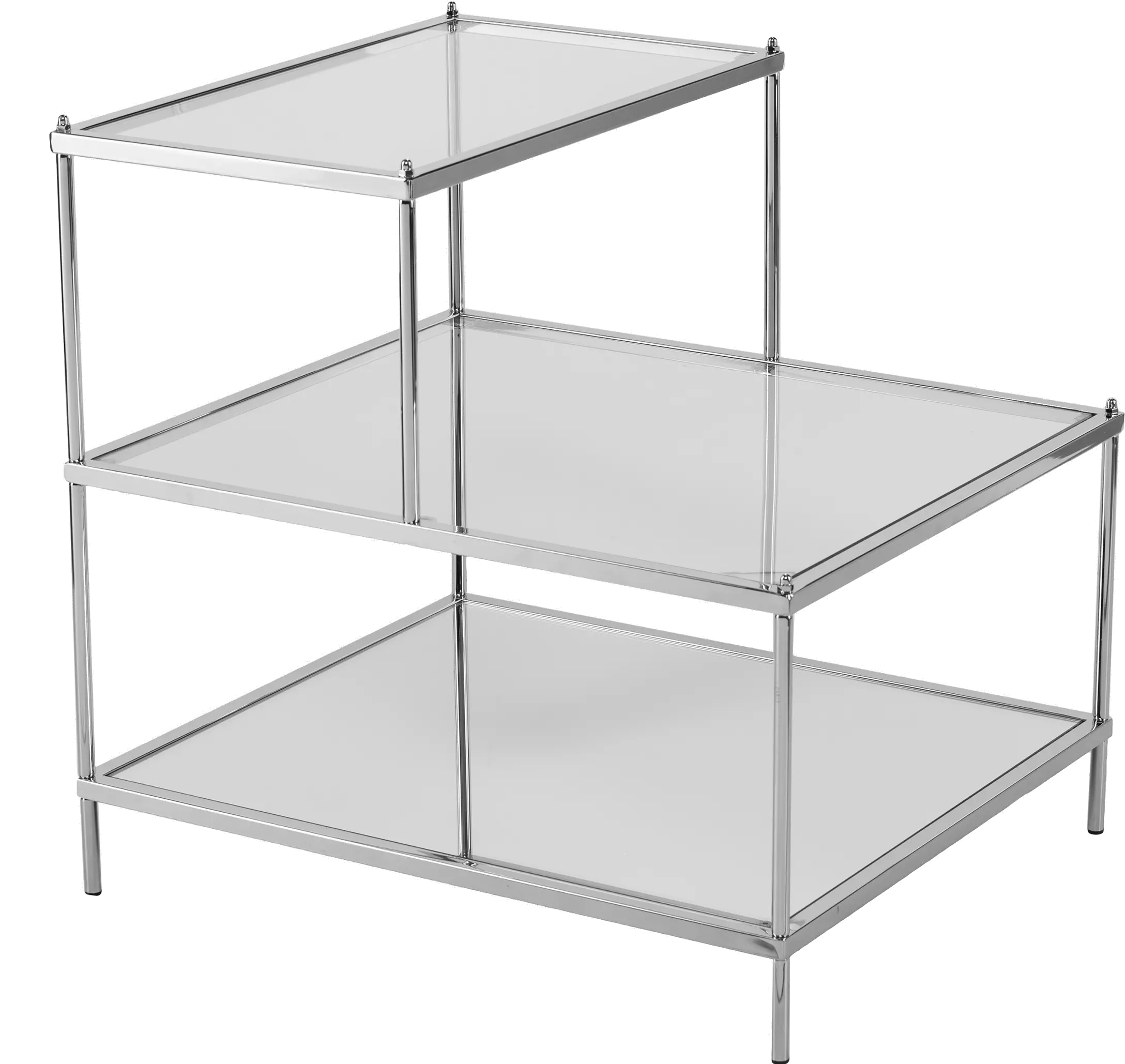 OC5205 Knox Chrome Mirrored Accent Table-5