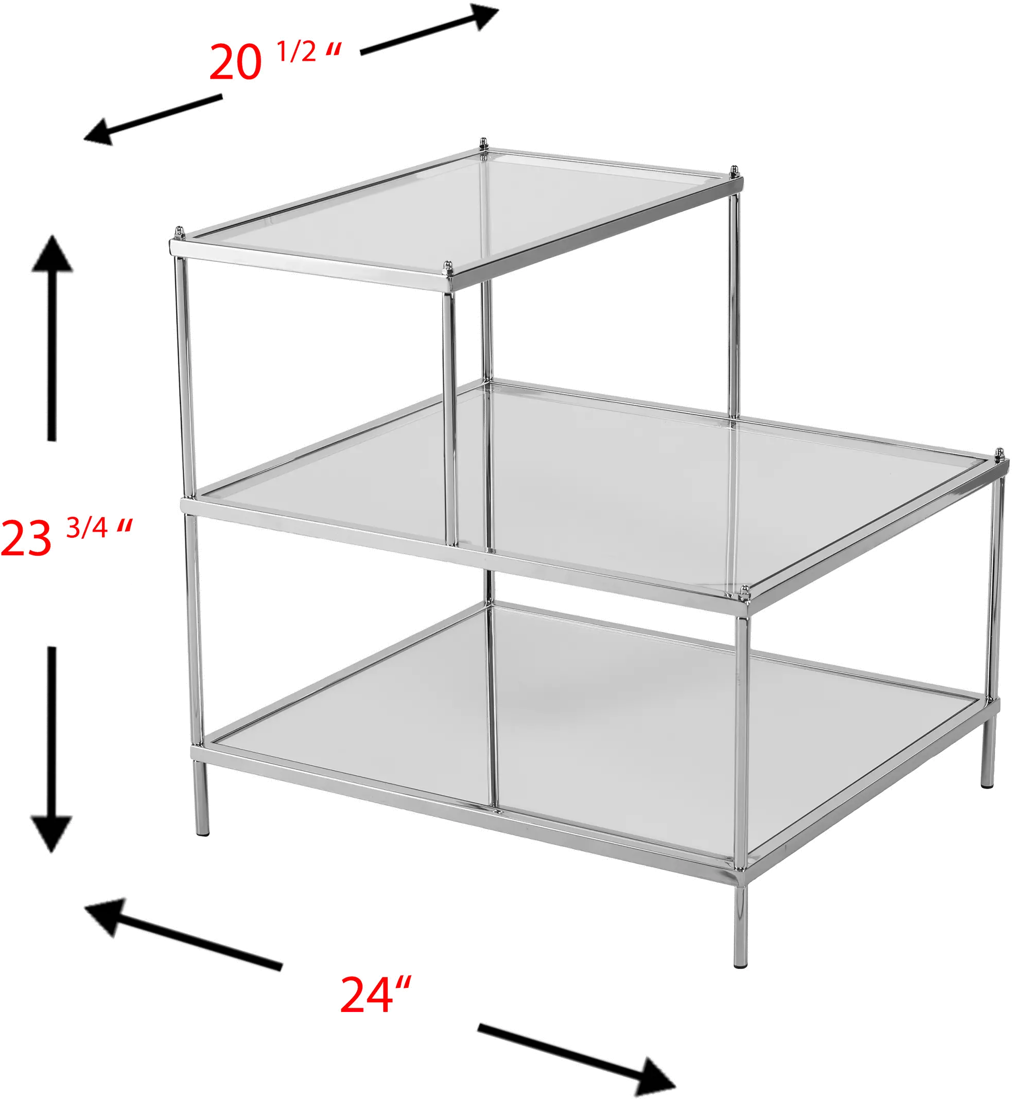 OC5205 Knox Chrome Mirrored Accent Table-9