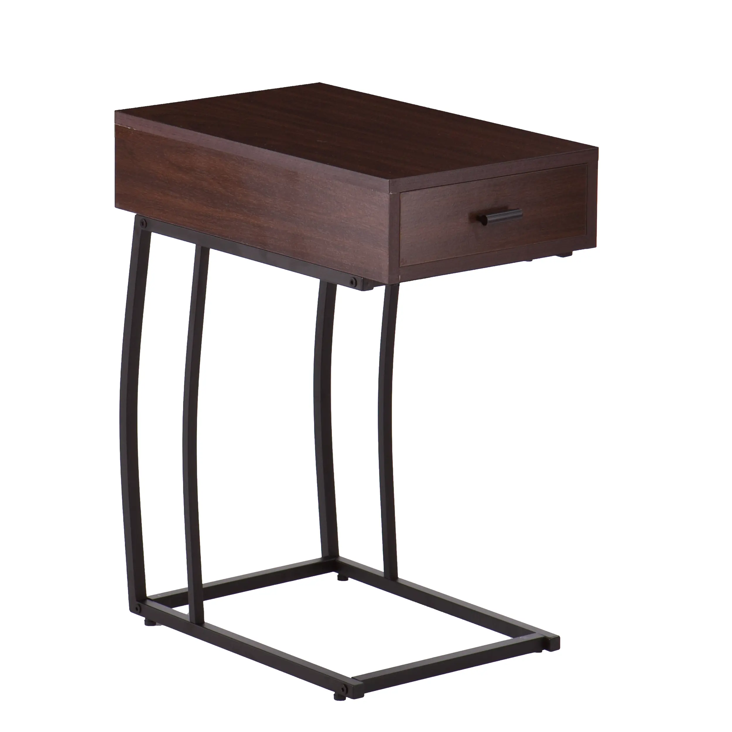 OC9027 Porten Walnut Side Table with USB-1