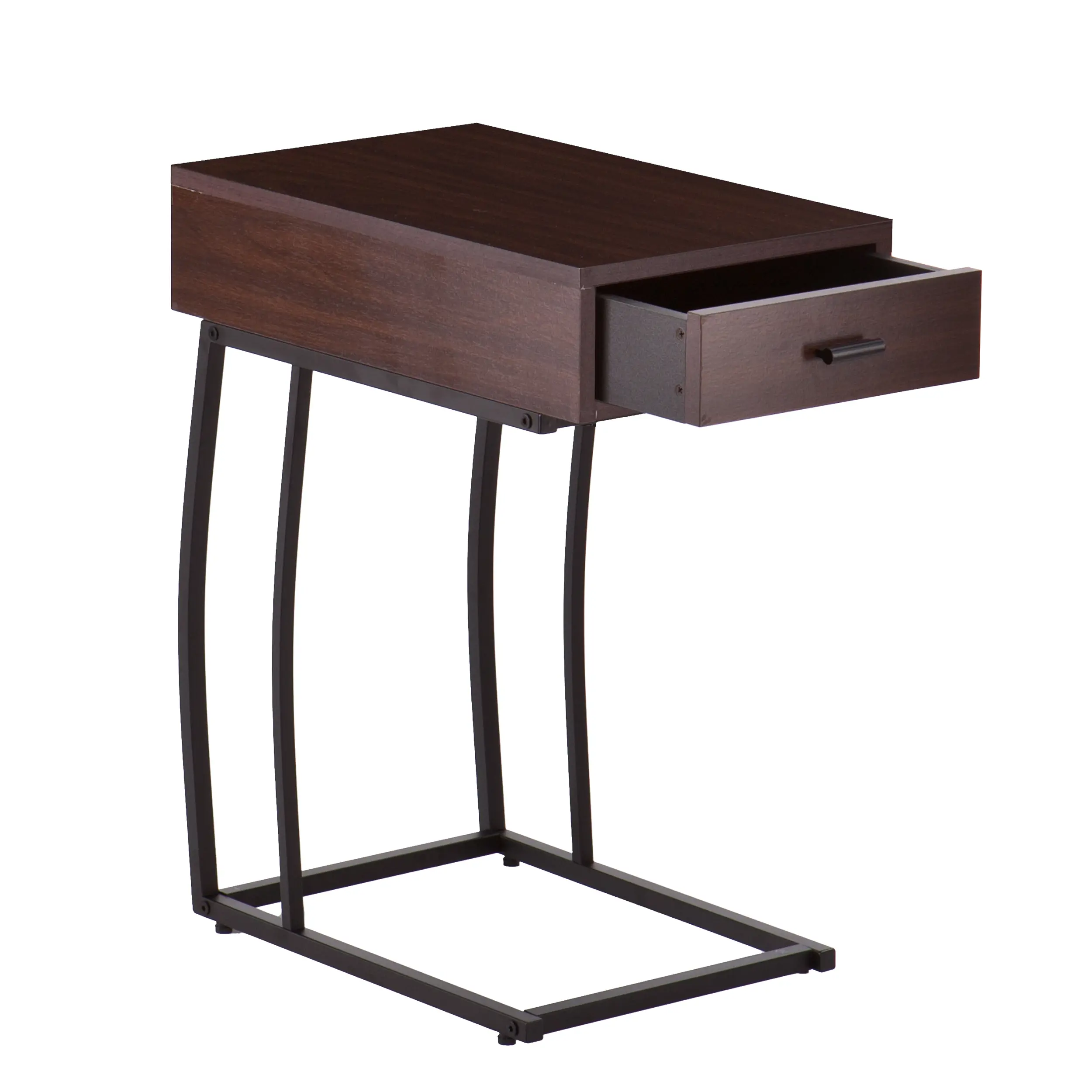 OC9027 Porten Walnut Side Table with USB-4