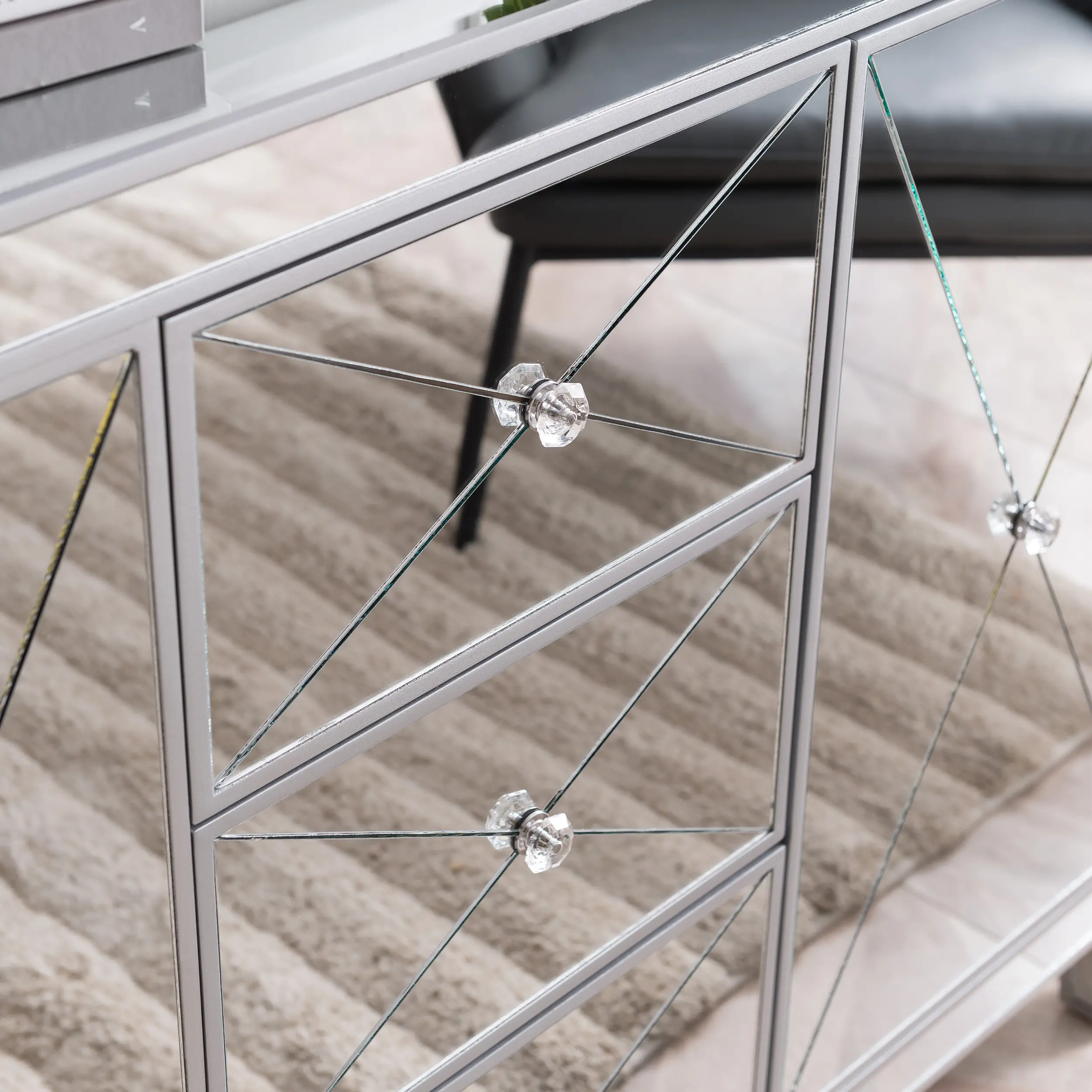 OC9150 Mirage 3-Drawer Mirrored Cabinet-4