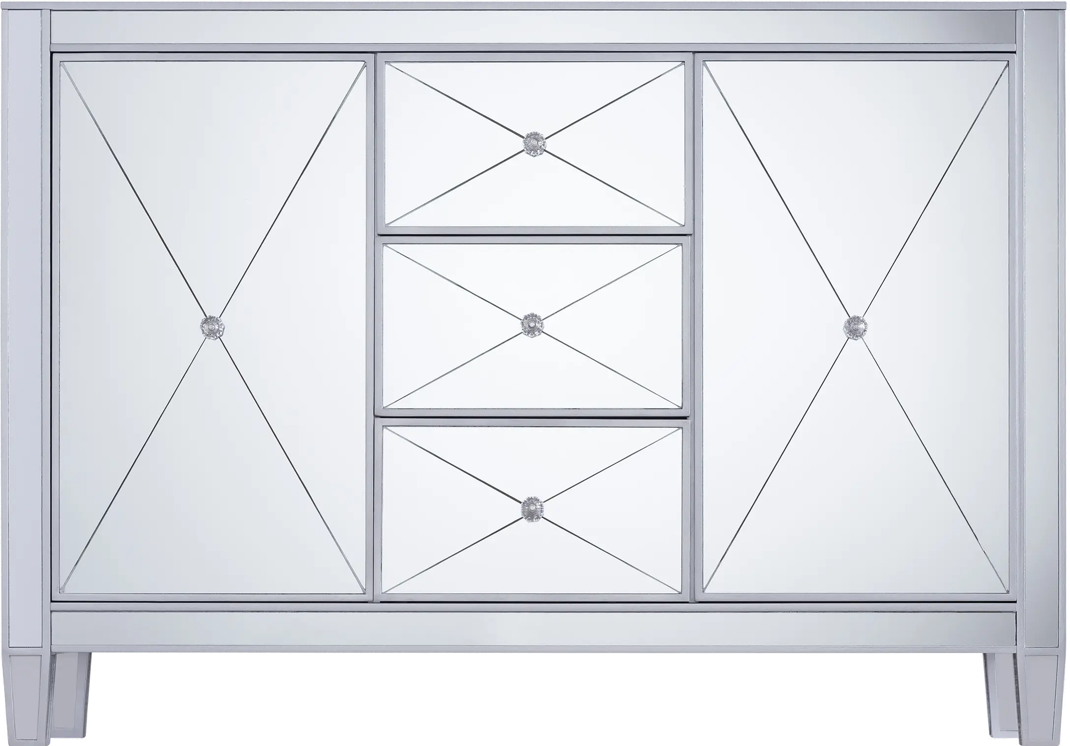 OC9150 Mirage 3-Drawer Mirrored Cabinet-1