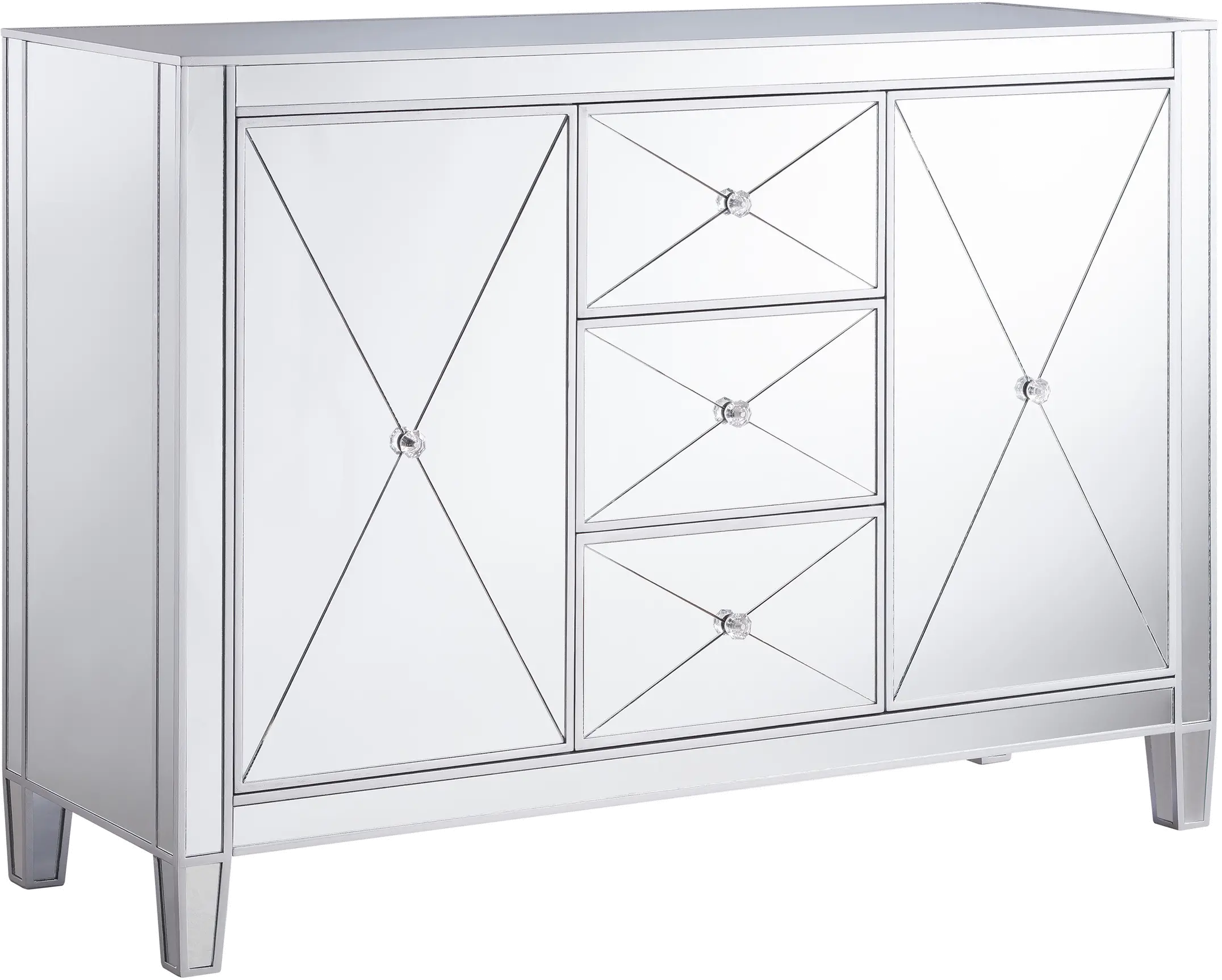 OC9150 Mirage 3-Drawer Mirrored Cabinet-5