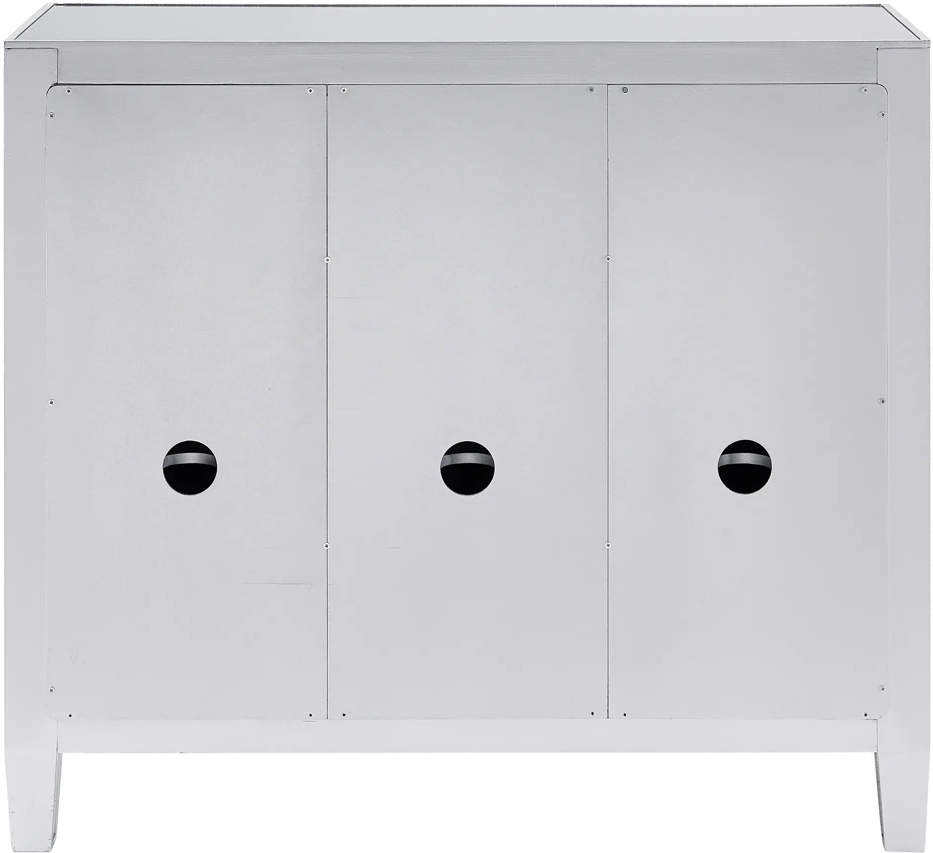 OC9151 Mirage 3-Door Mirrored Accent Cabinet-7