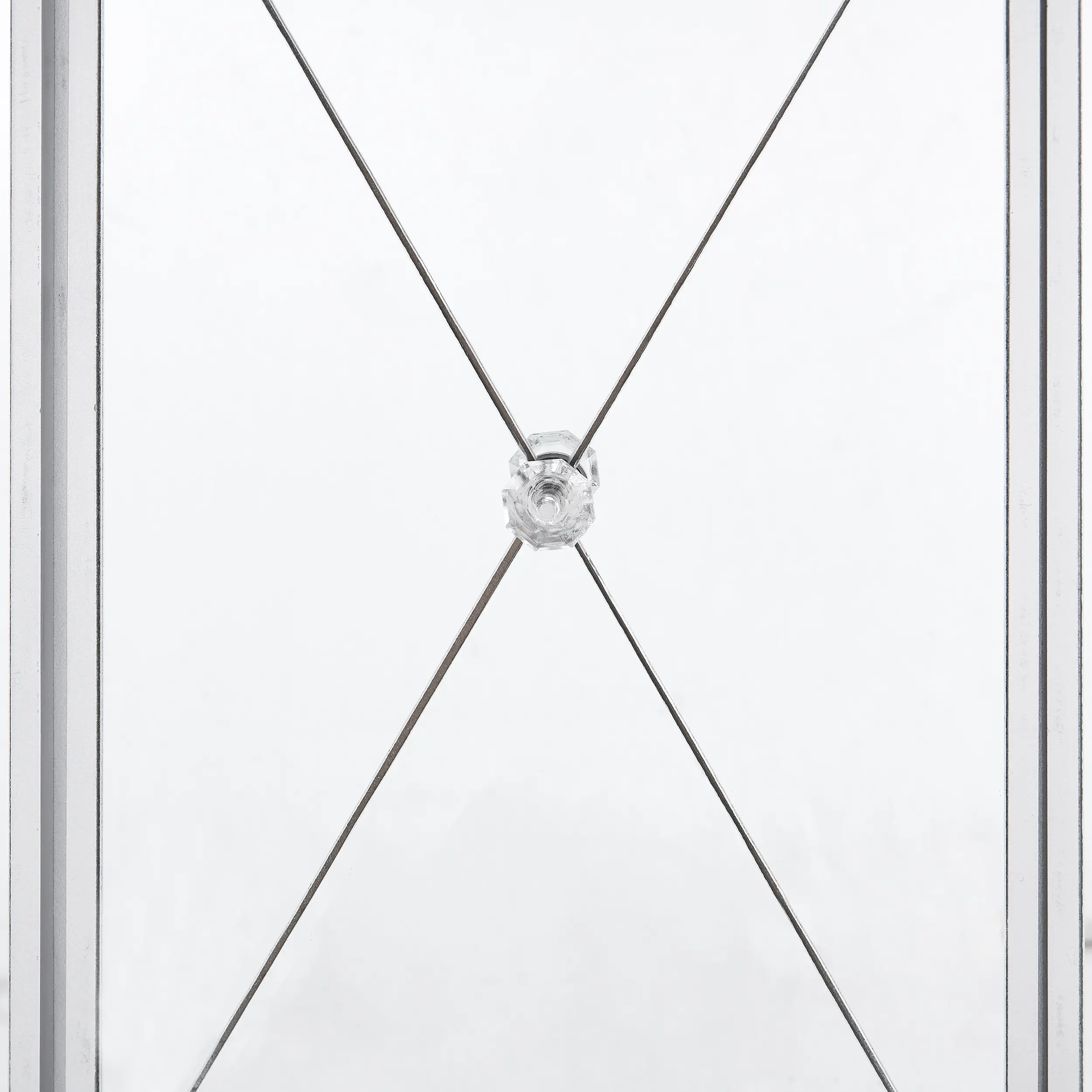 OC9151 Mirage 3-Door Mirrored Accent Cabinet-8