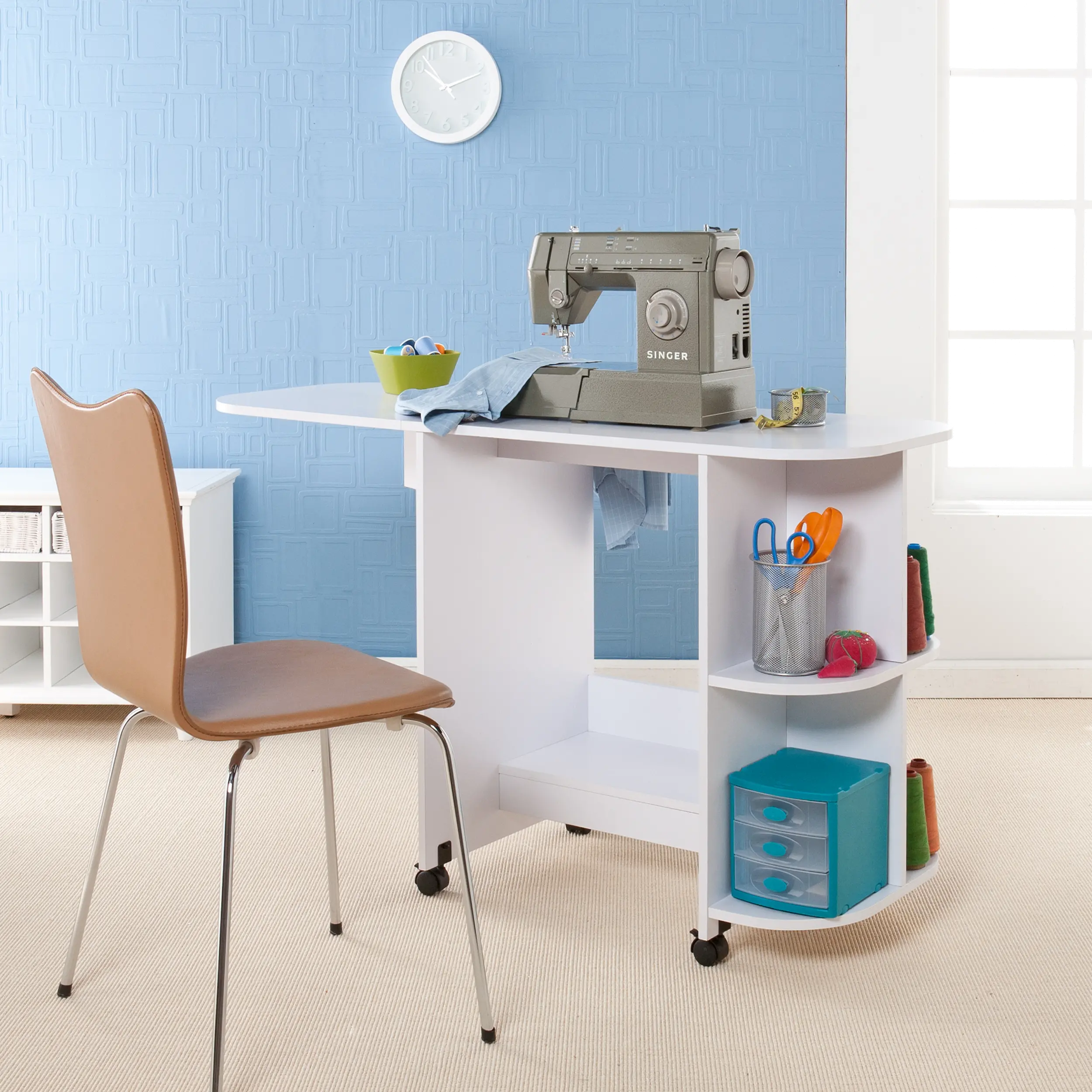 OC9665 Crafty White Sewing Table-2