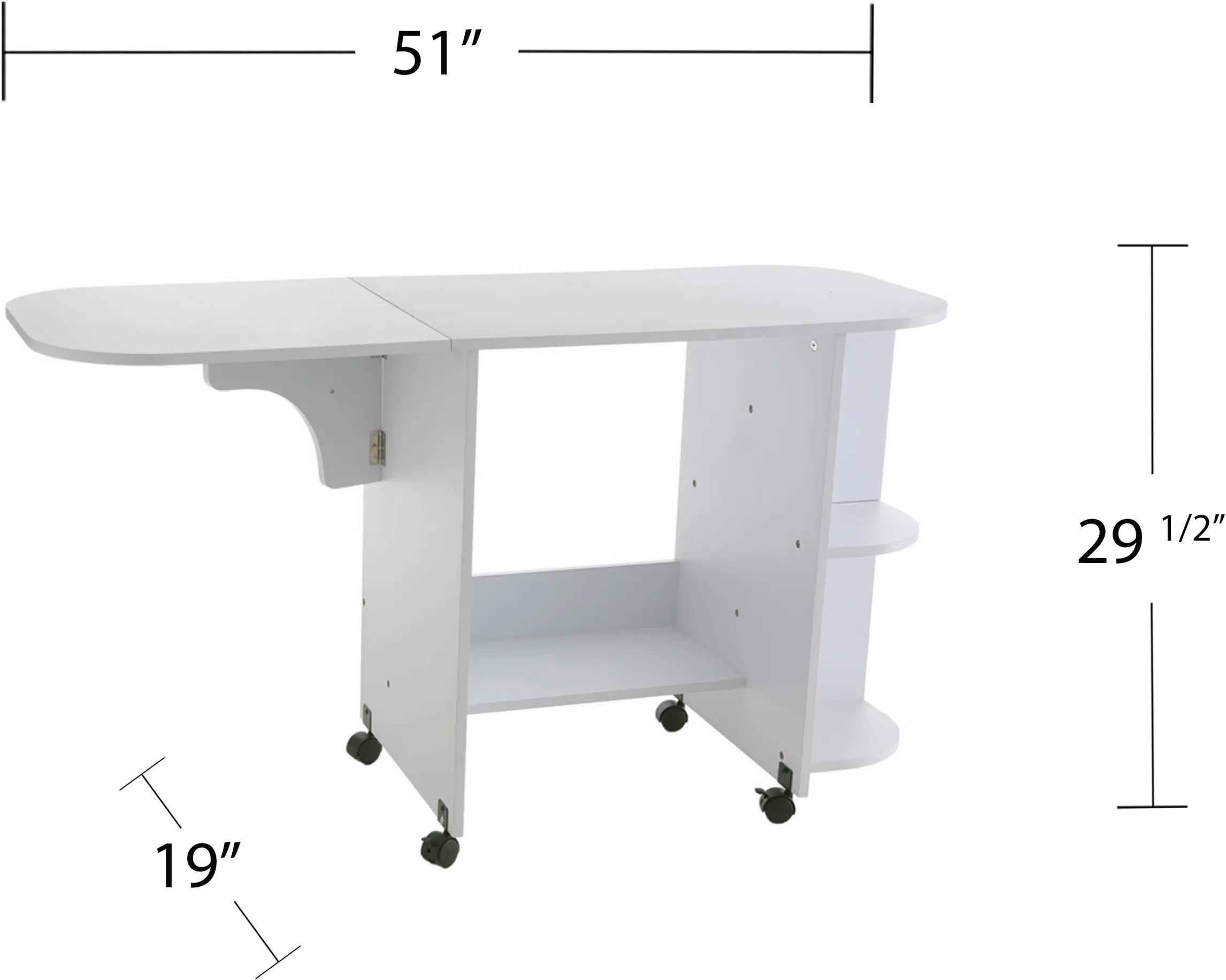 OC9665 Crafty White Sewing Table-4