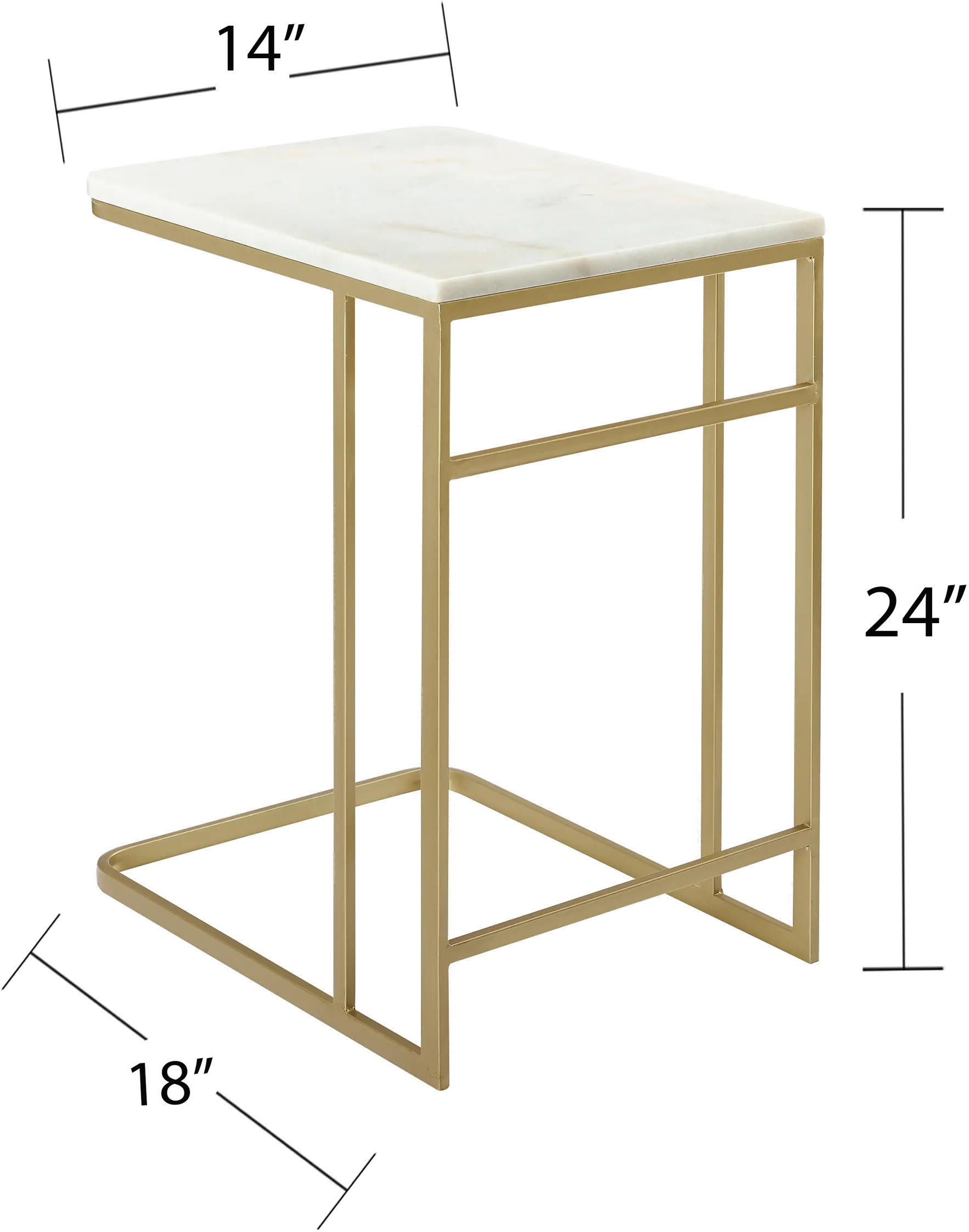 OC9837 Fallon Marble & Gold C Table-5