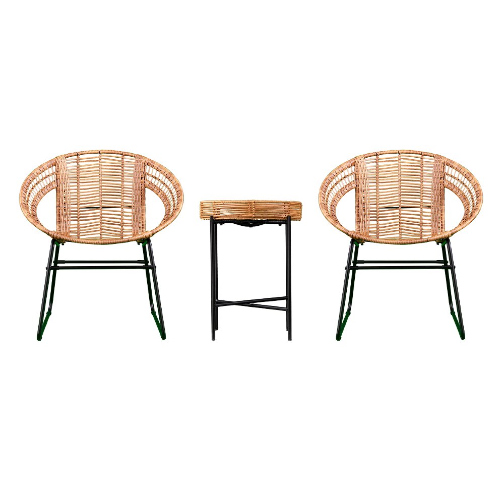 Alandhra 3 Piece Indoor/Outdoor Bistro Set