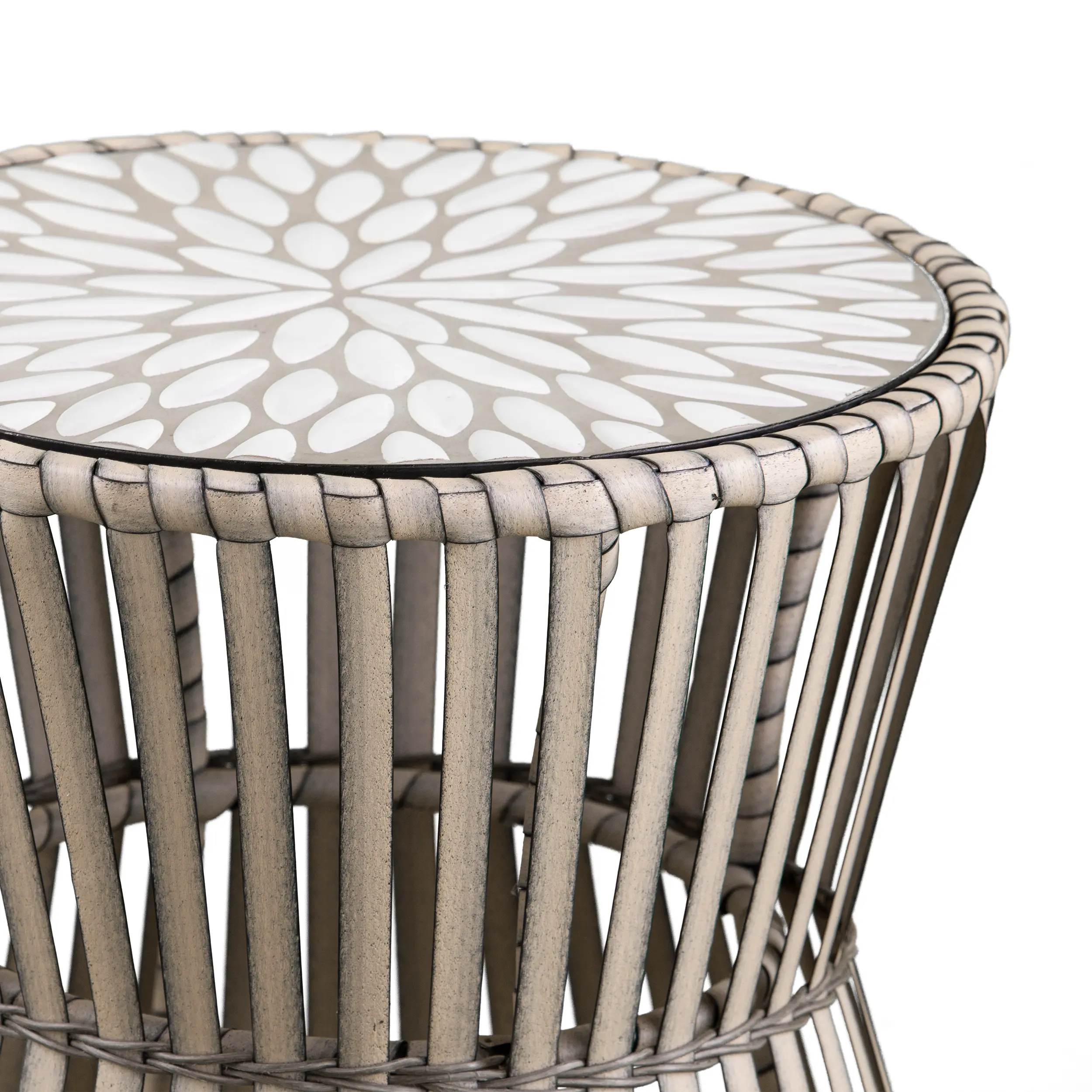 OD1086106 Melilani Round Wicker Outdoor Side Table-5