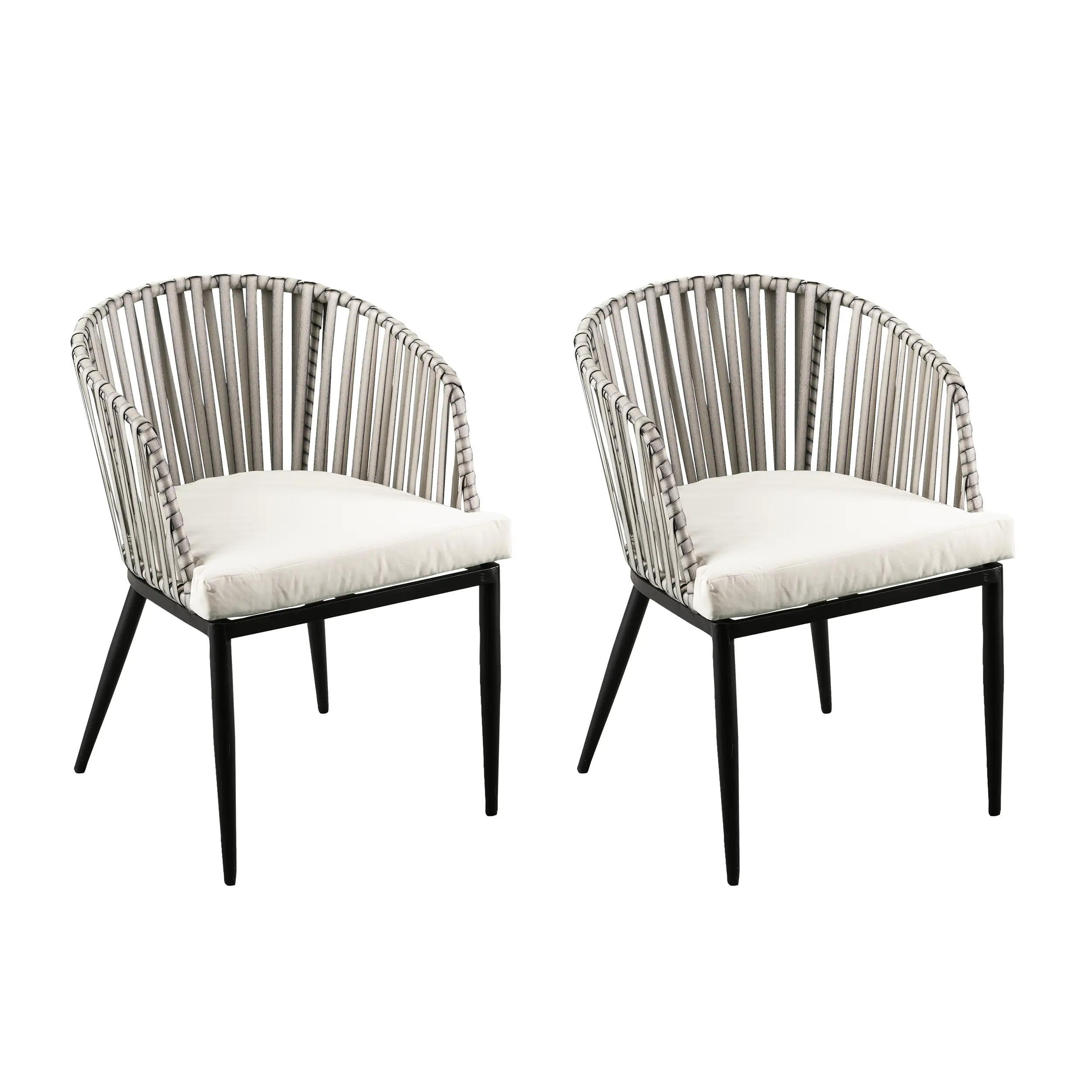 OD1086108 Melilani Outdoor Wicker Chairs with Cushions, Set of 2-4