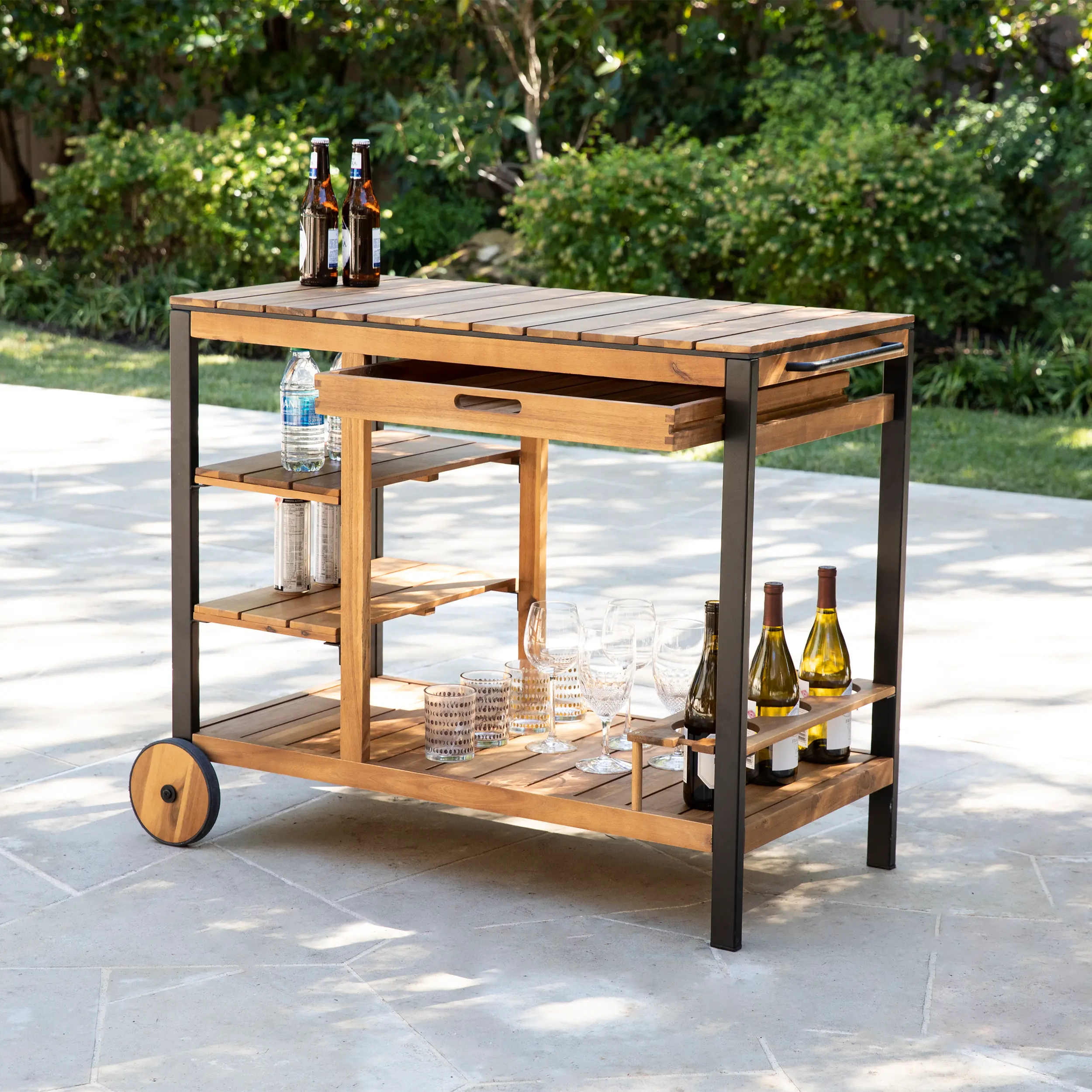 OD1089040 Murcott Brown Outdoor Bar Cart-2