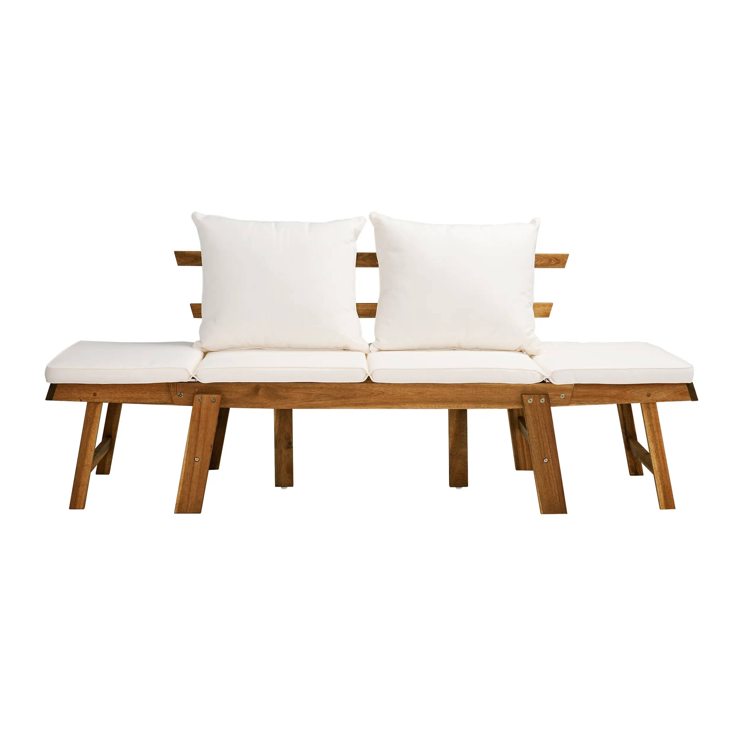 OD1089109 Holly & Martin Dolavon Outdoor Convertible Lounge Chair with White Cushions-1